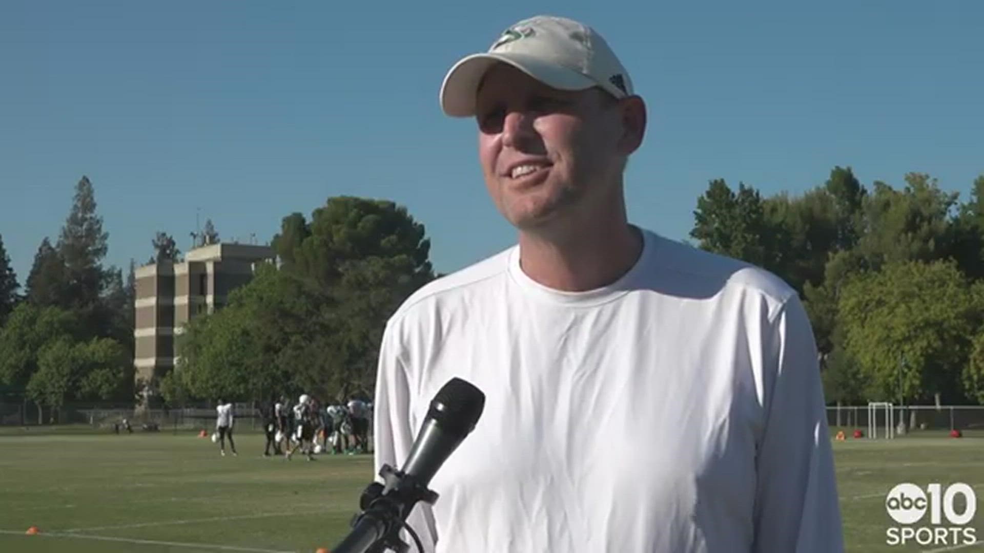 Sacramento State Hornets coach Troy Taylor speaks with ABC10’s Sean Cunningham about the upcoming 2021 season, the quarterback mystery & opening against Dixie State.