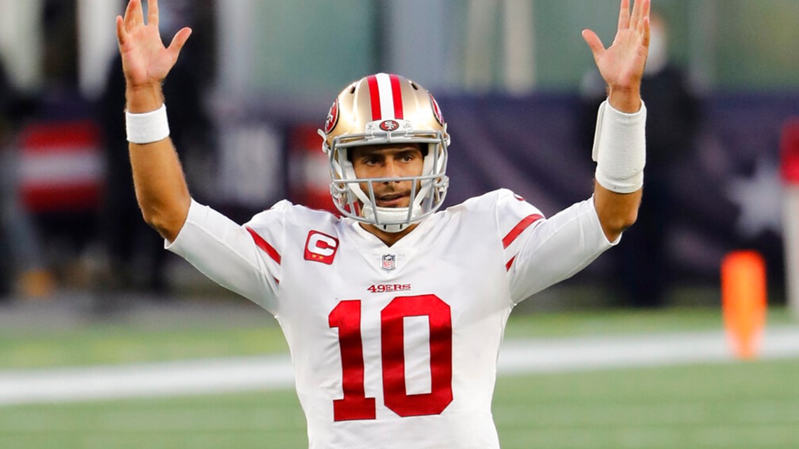 49ers' Kyle Shanahan: 'There's no open competition right now' between Jimmy  Garoppolo, Trey Lance