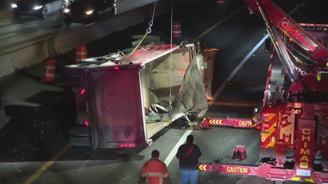 Man in custody after alleged stolen dump truck crashes during police ...