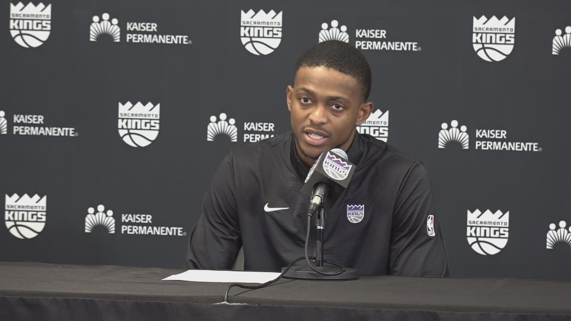 Sacramento Kings guard De'Aaron Fox talks about the win over the Phoenix Suns.