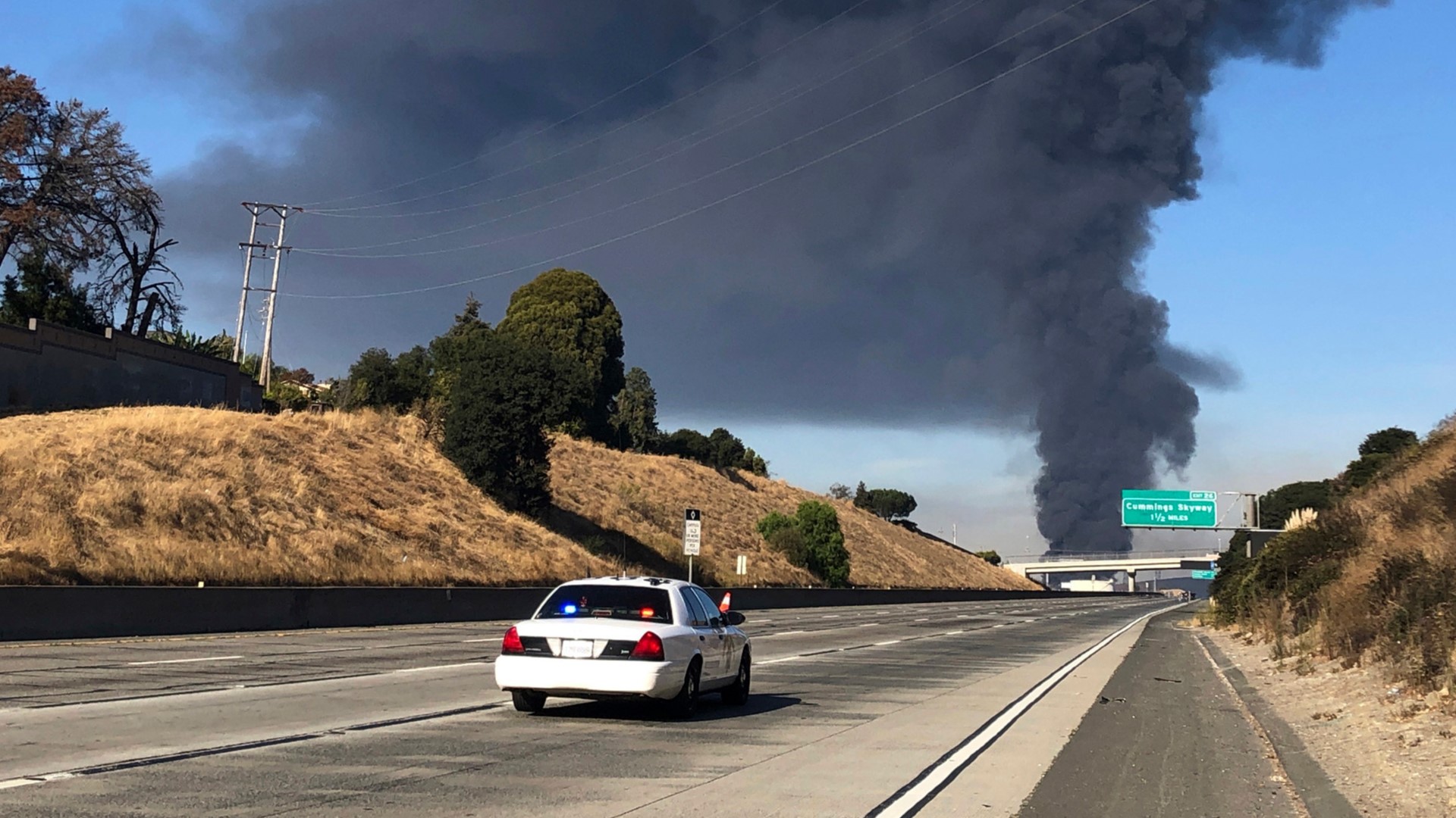 Bay Area firefighters contained an oil facility fire in the East Bay, located at the NuStar energy facility. It temporarily shutdown a portion of I-80.
