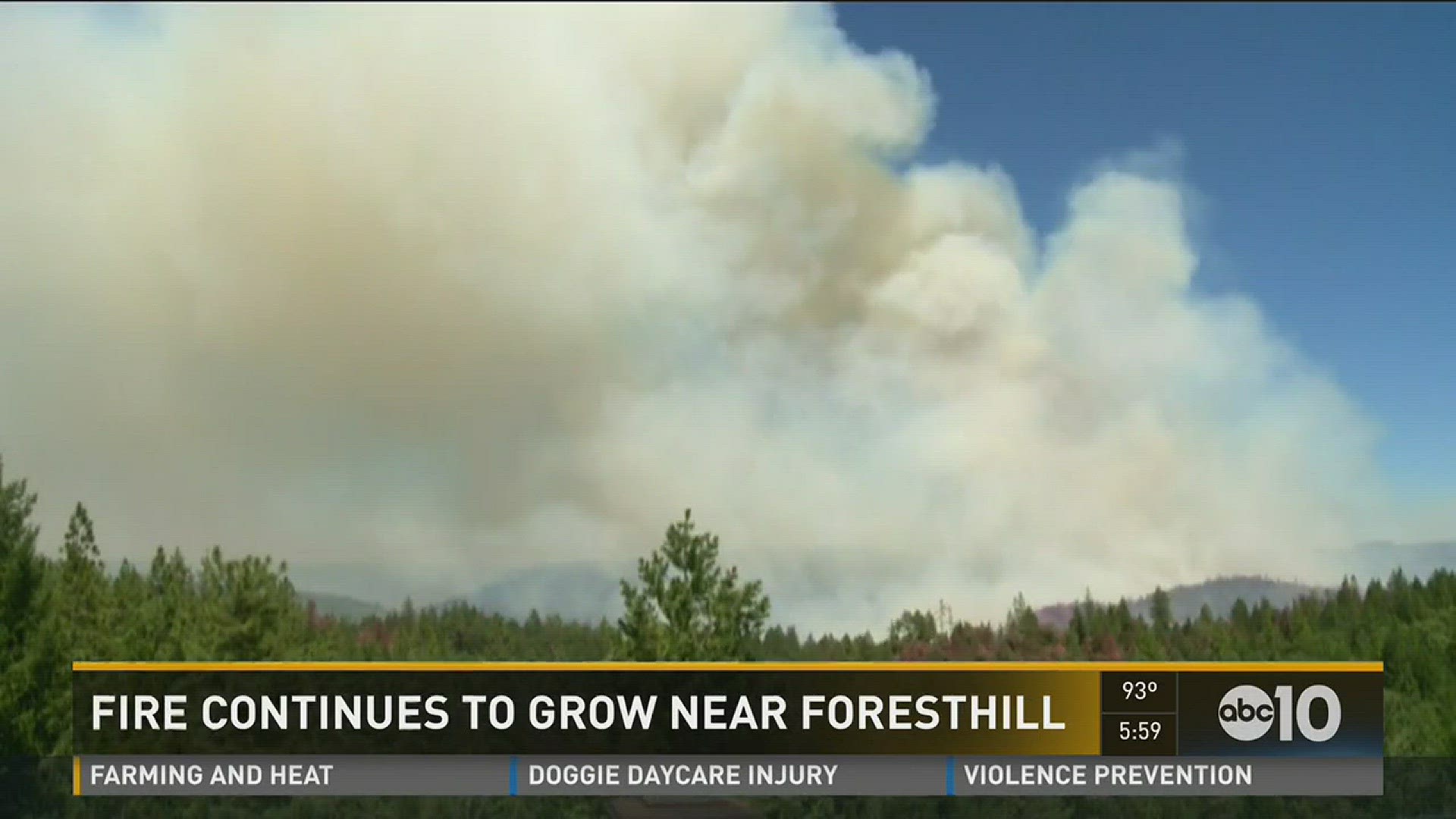 Firefighters continue to fight the Trailhead fire as the flames continue to grow. (June 29, 2016)