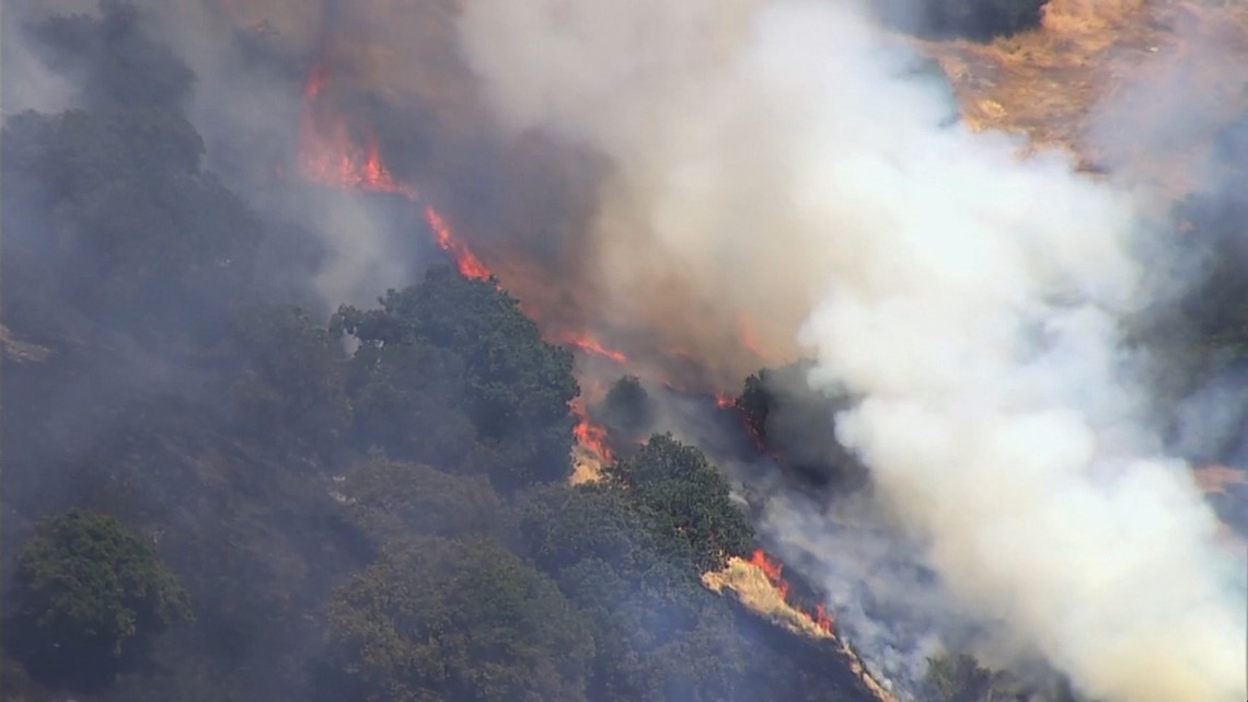 Evacuations lifted in Fairfield grass fire | abc10.com