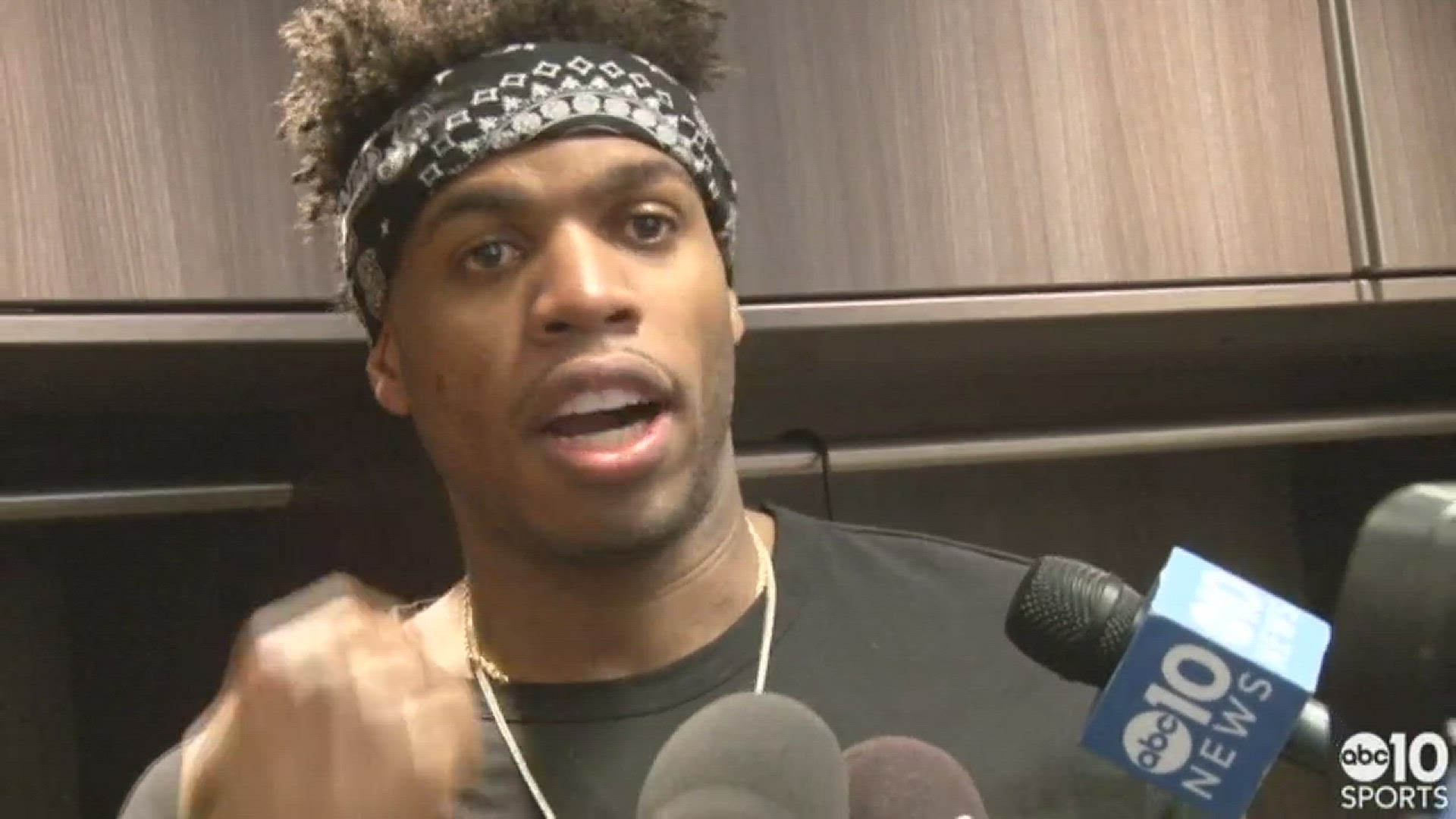 Kings guard Buddy Hield talks about the team's win in Sacramento over the Oklahoma City Thunder on Tuesday, and finding his shooting stroke again.