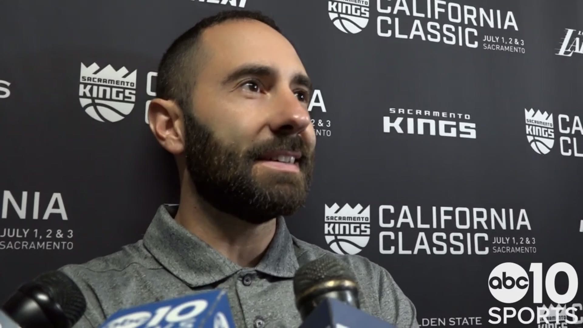 Sacramento Kings summer league head coach Jesse Mermuys discusses the late game execution in Tuesday’s loss to the Miami Heat at the California Classic inside Golden 1 Center, the performance from Eric Mika, shooting ability of Kyle Guy and not having Marvin Bagley III in summer league because of injury.
