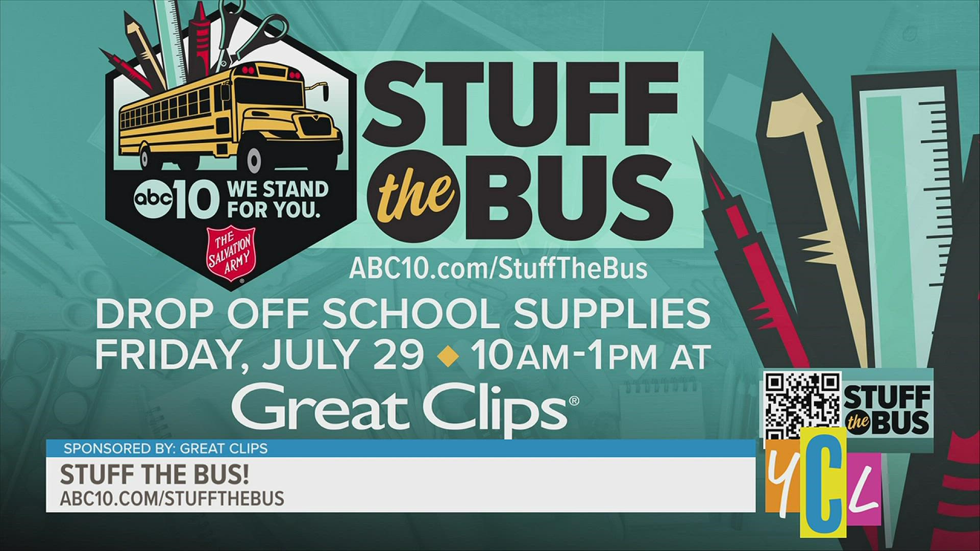 Let's help our community ensure that all students have the supplies needed for school with our Stuff the Bus initiative. This segment paid for by Stuff the Bus.