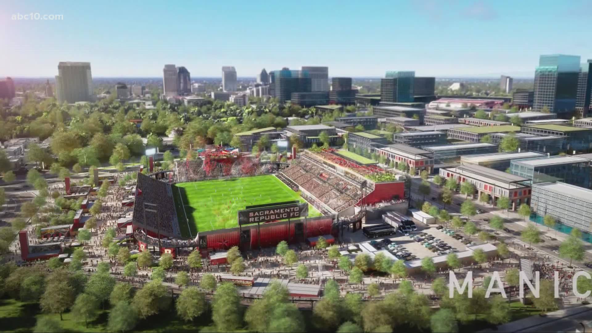 The new plan includes additional details on what the stadium hopes to host, as well as a new artist rendering of the venue.