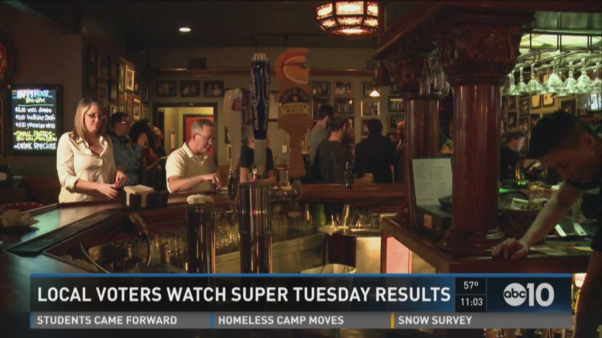 Local voters watch Super Tuesday results abc10