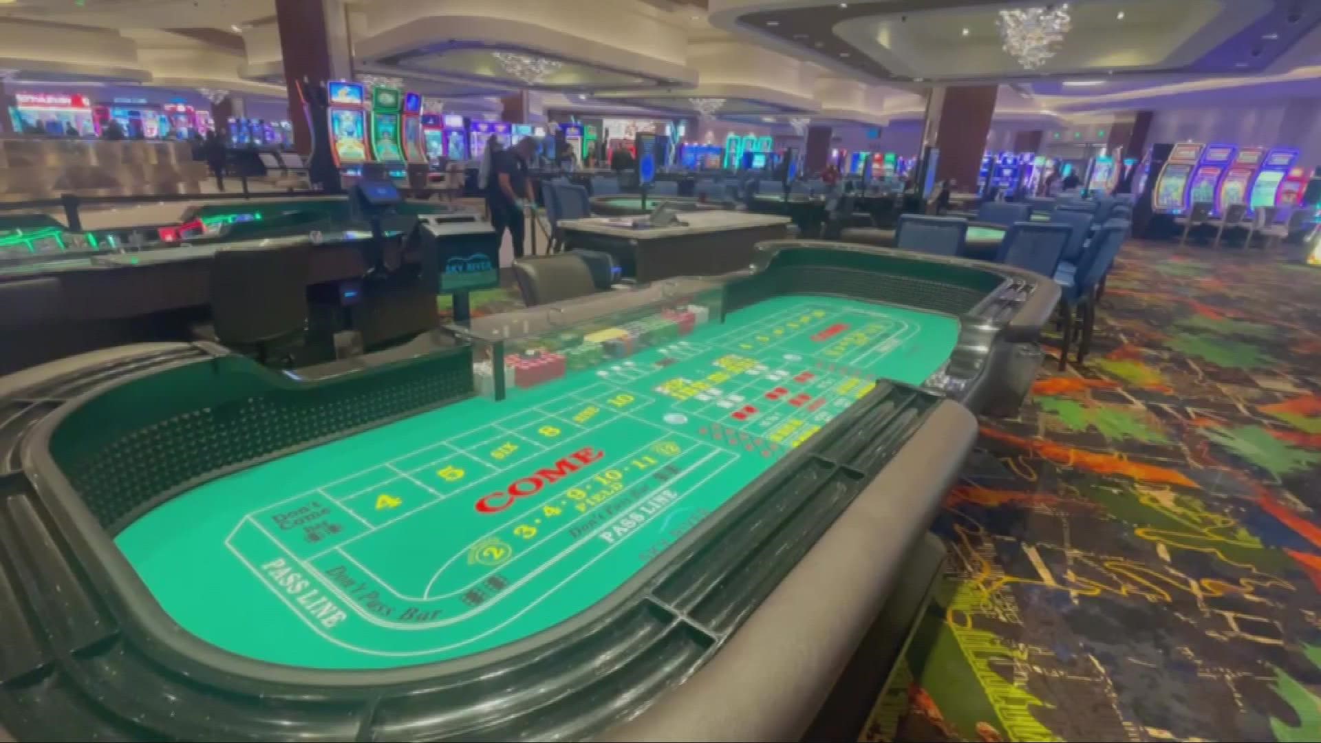 The Sky River Casino in Elk Grove said they were going to open in about a month but surprised customers on social media by posting they were open around midnight.