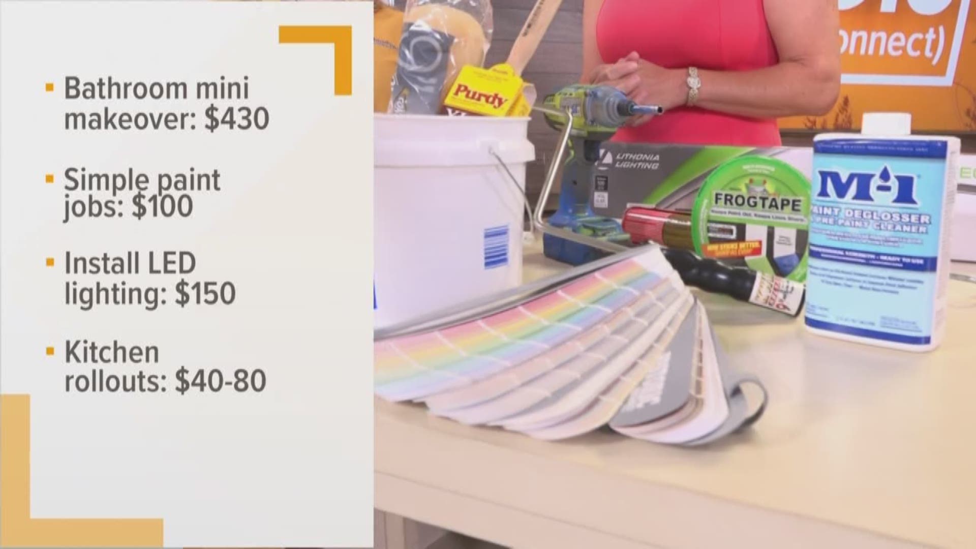 Scott Griffin and Terri Arrington, from Handyman Connection of Folsom, show us some easy home improvement projects you can do yourself for less than $500.