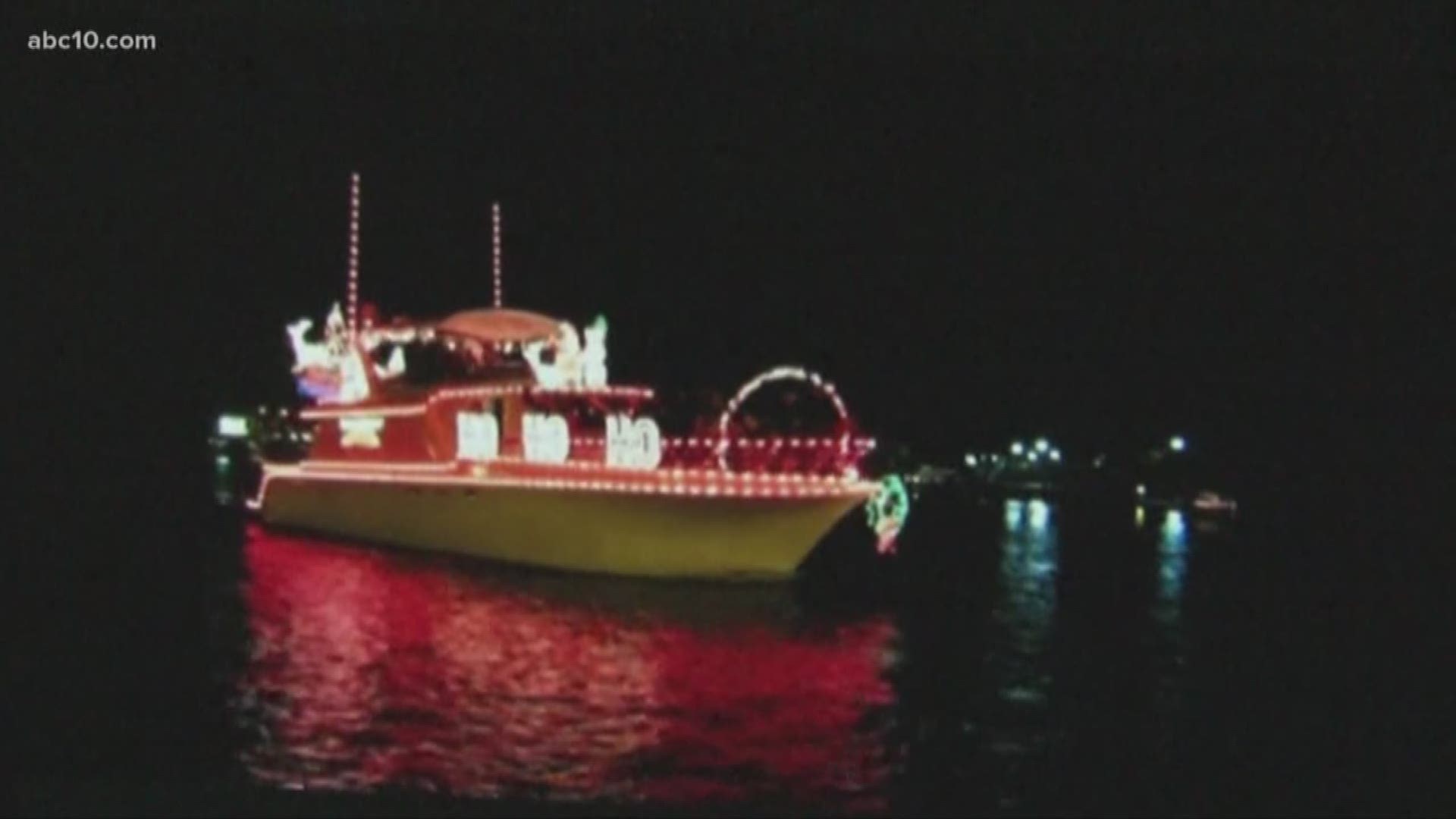 The colorful parade is put on by the Stockton Yacht Club. Boats decorated in holiday attire strut their stuff on the water near Weber Point. More than 30 boats take part in the parade. All proceeds go to charity.