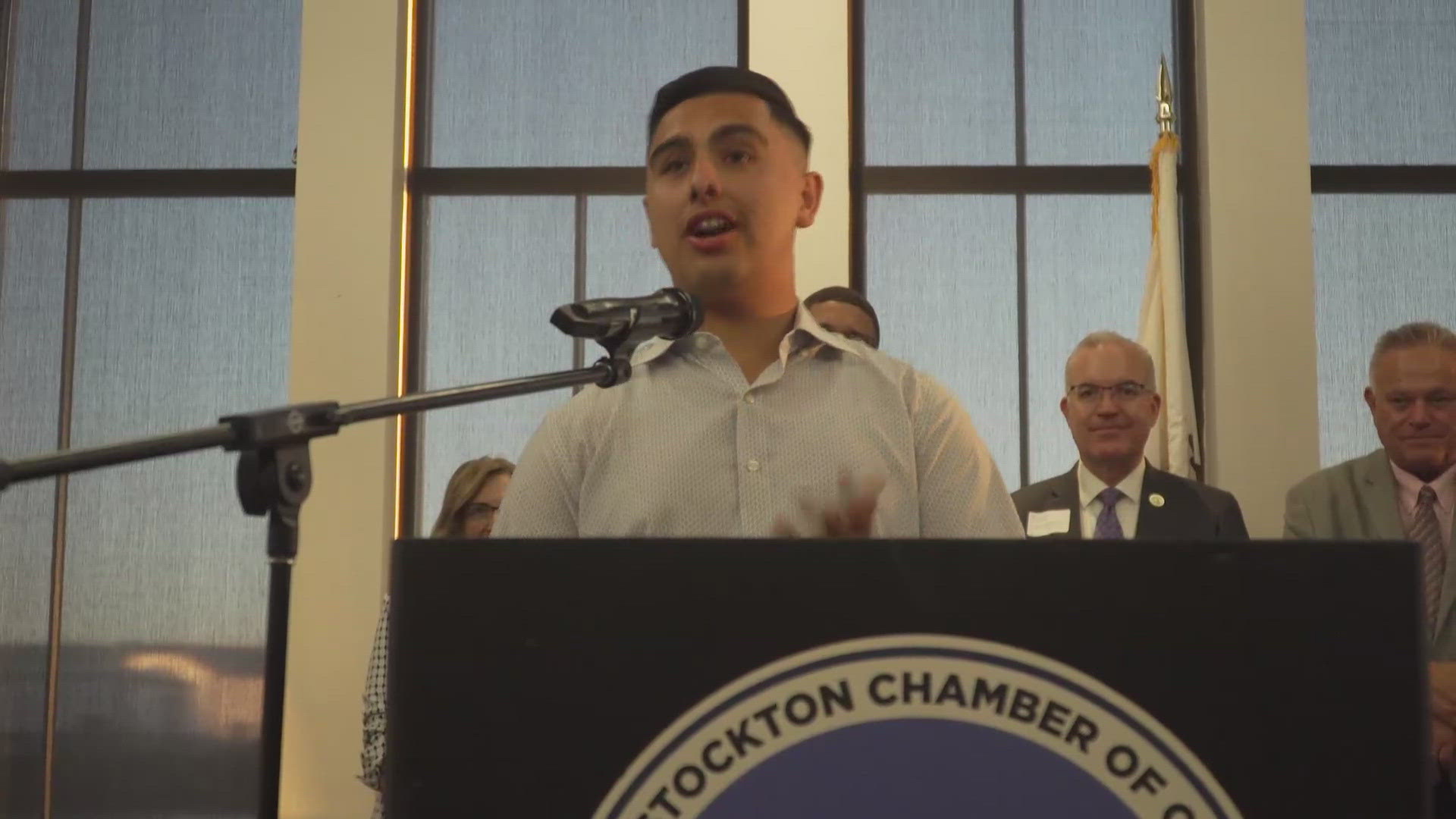 "Receiving this award is really heartwarming to me as it is a show of support from the community that raised me," ABC10 reporter Gabiel Porras said.