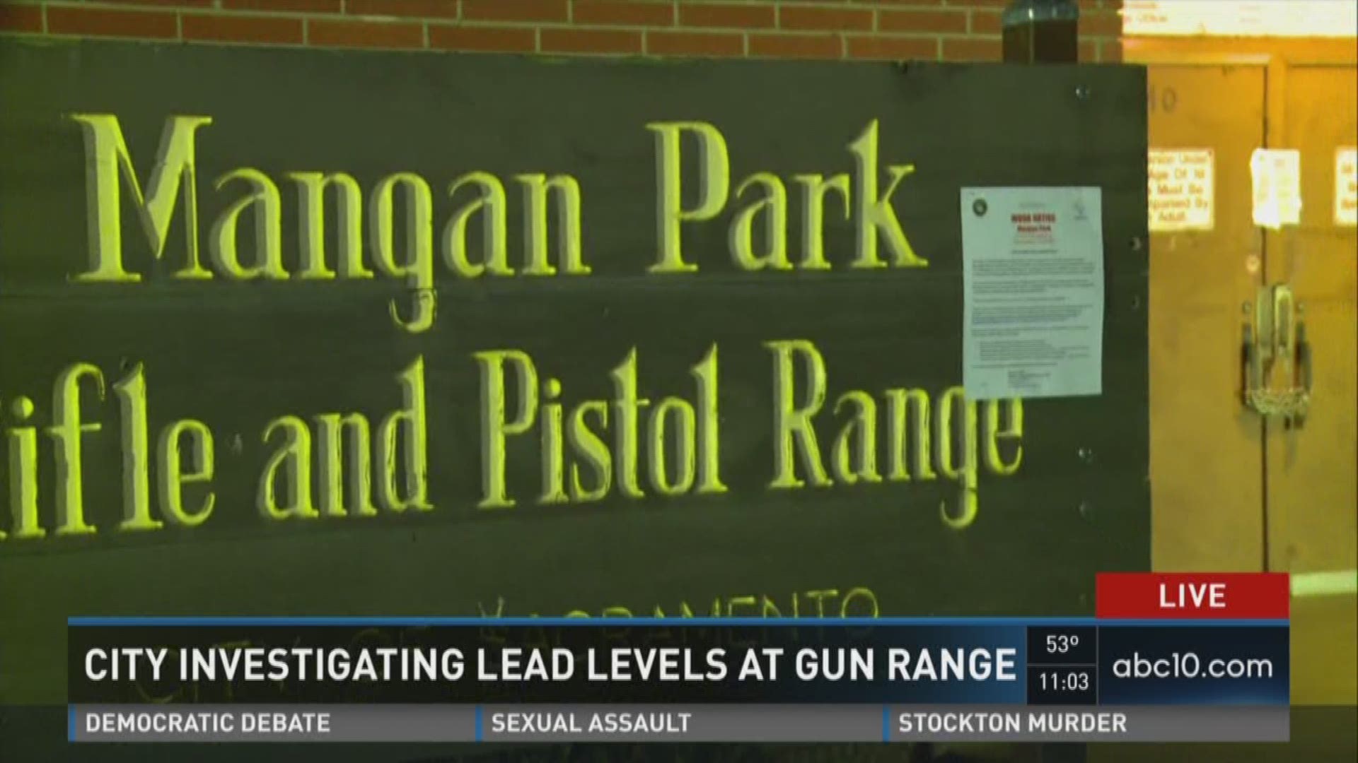 Sacramento investigating gun range lead levels that allegedly made people sick. (April 14, 2016) 