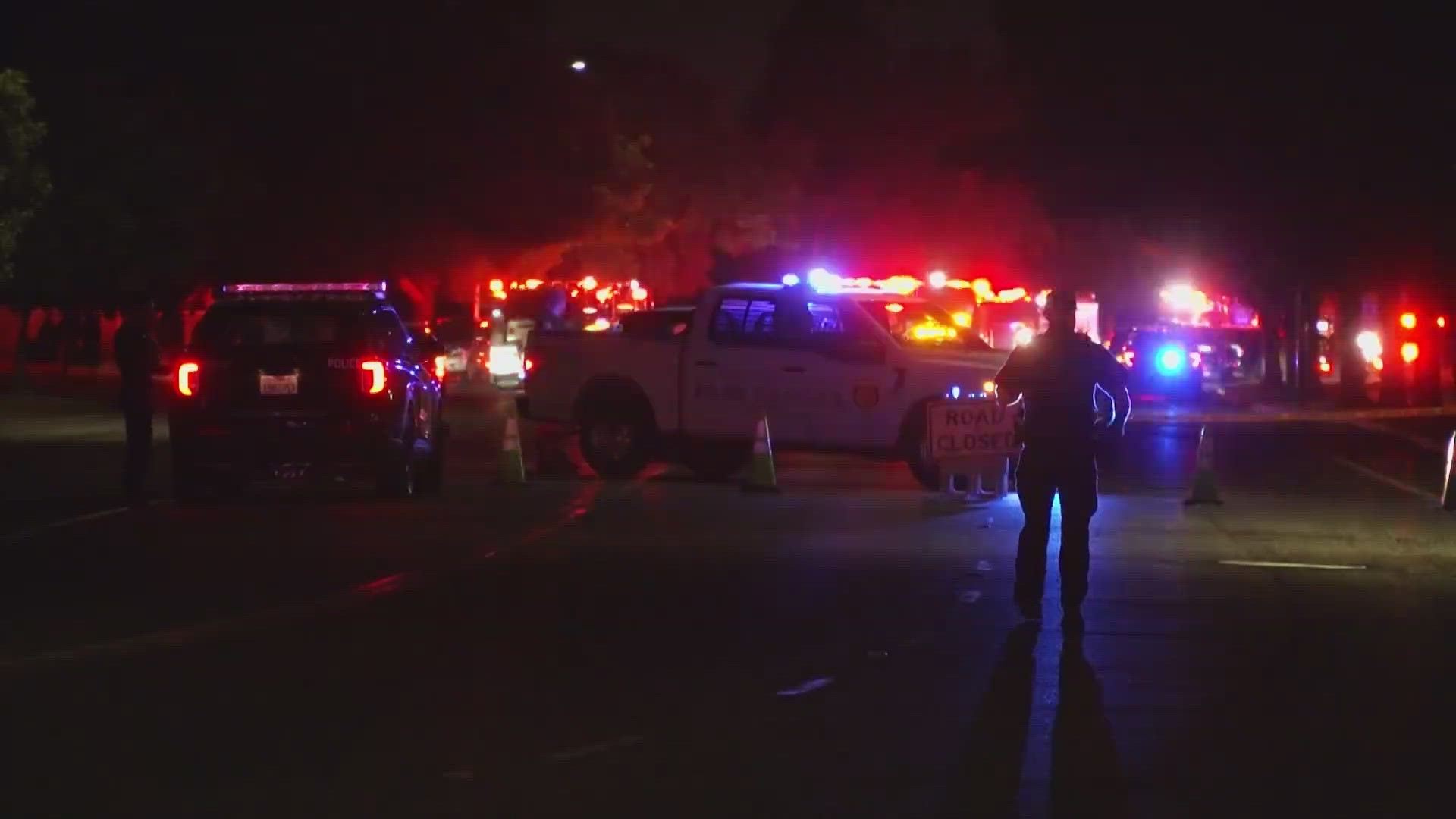 A multi-casualty crash in Sacramento has left 10 people in the hospital, one person dead and another in the hospital.