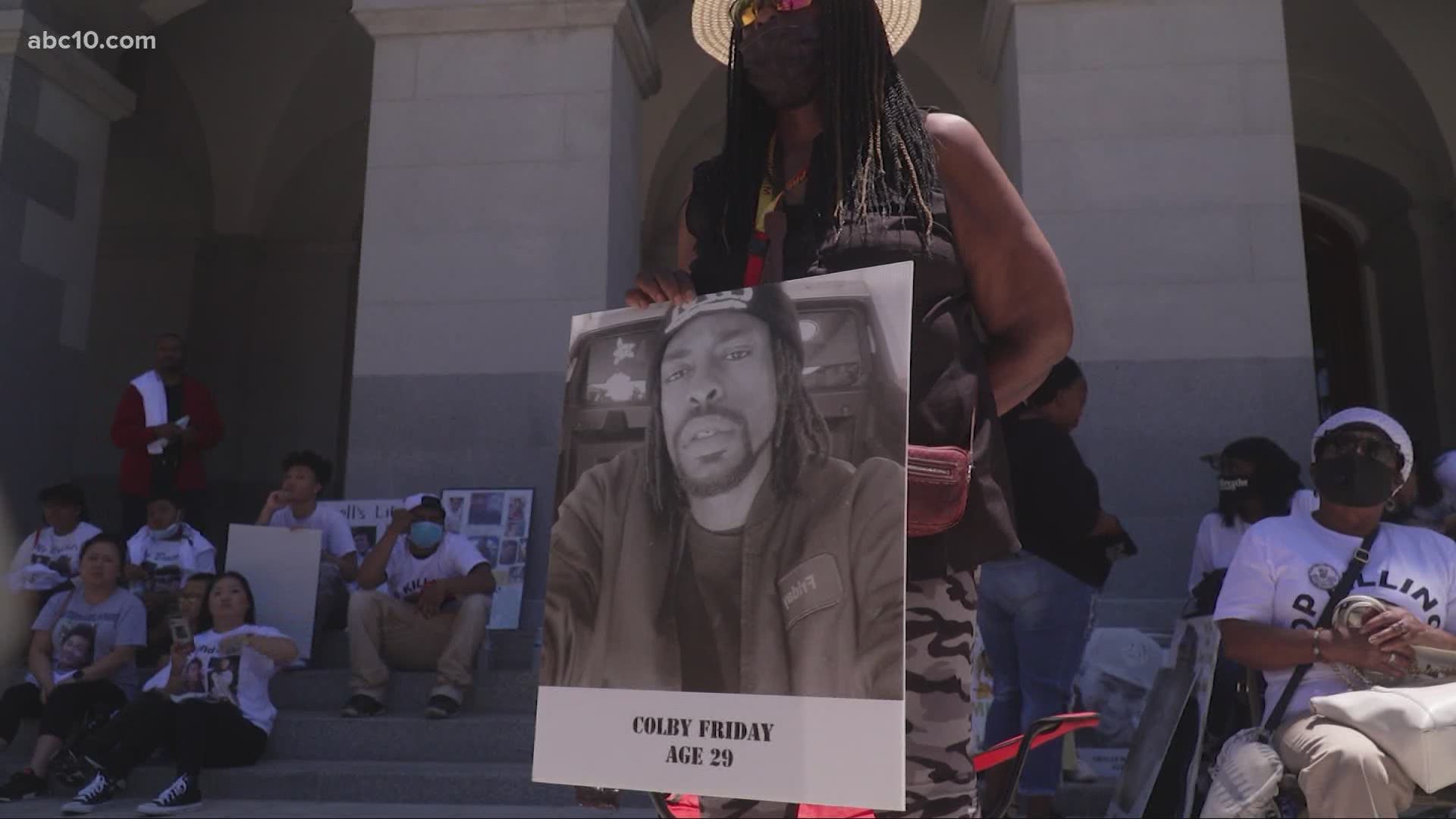 People came to Sacramento from across California to ask for police reform and more oversight for police departments across the state.