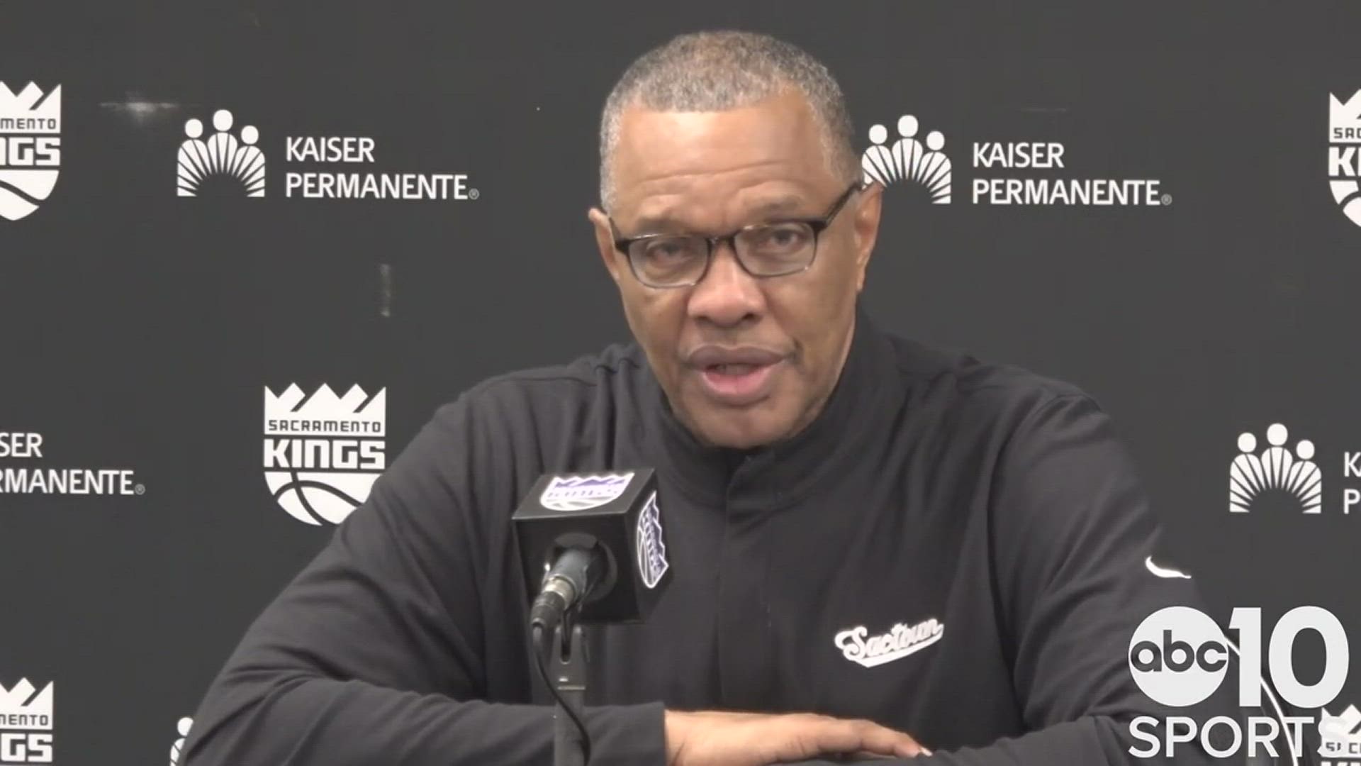 Alvin Gentry talks about Wednesday's 125-121 victory over the Portland Trail Blazers in Sacramento, his first win as the Kings' interim head coach.