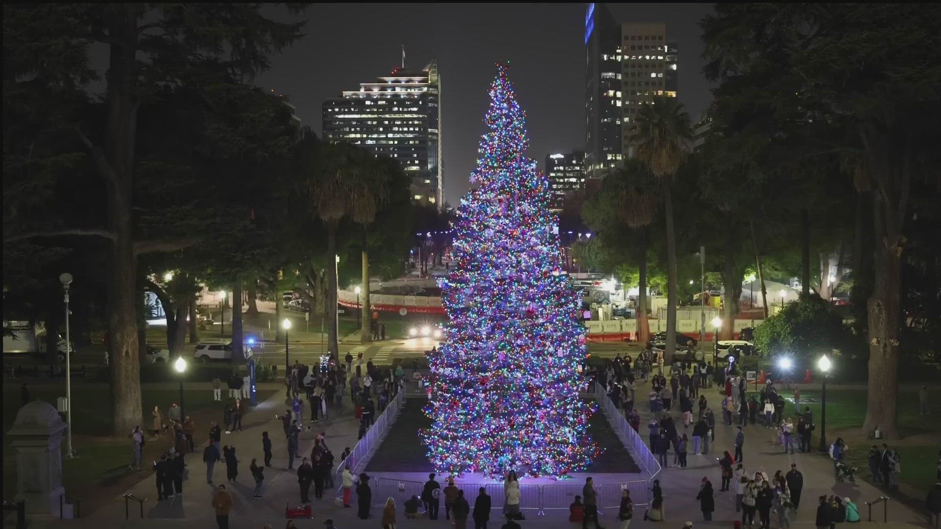 Gov. Newsom and the First Partner are hosting the 93rd Annual Capitol Tree Lighting from the state capitol.