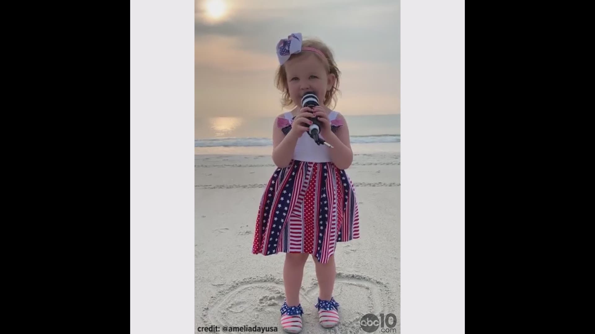 GOD BLESS AMERICA | Remember 2-year-old Amelia, the little girl who stole our hearts by singing the national anthem on Memorial Day? That video was watched more than 16 million times! 

Now Amelia Day is back with her adorable cover of God Bless America.
