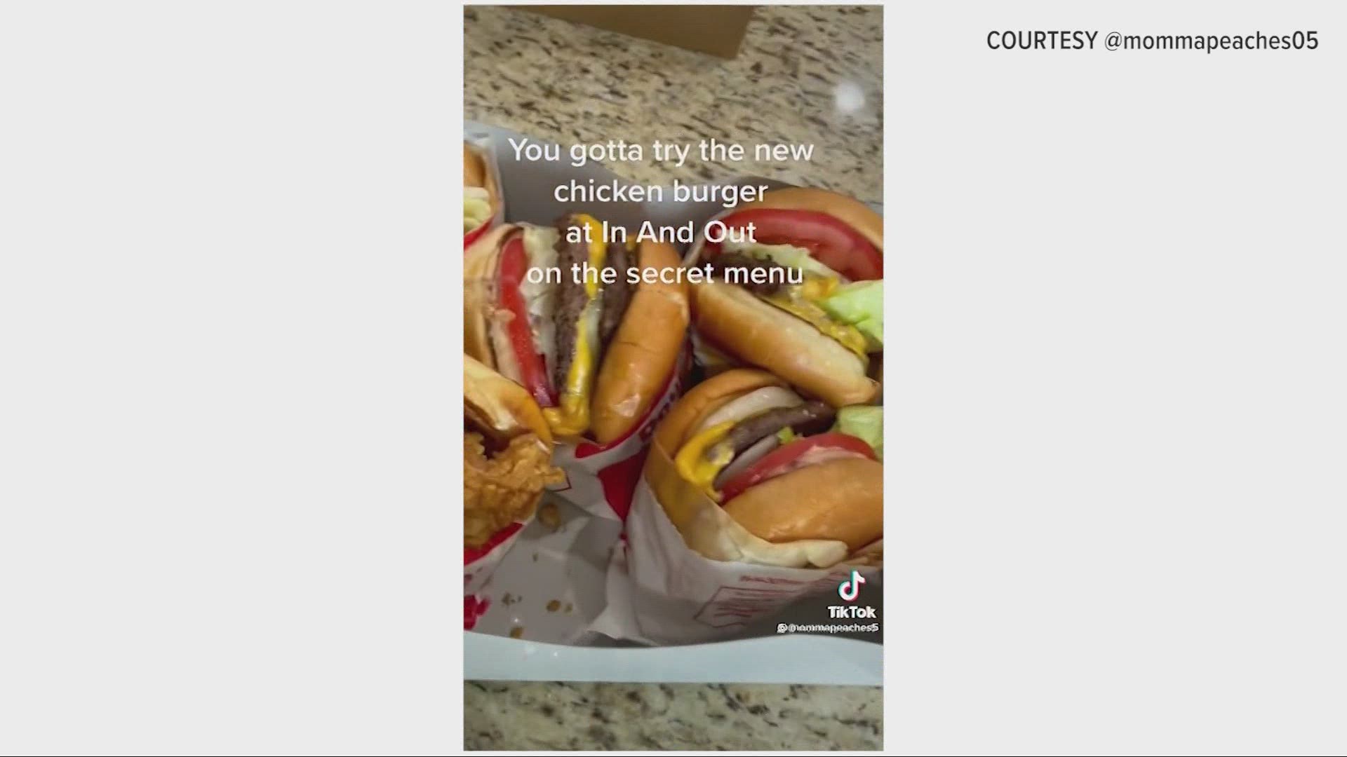 Monica Coleman verifies if there is a chicken sandwich on the In-N-Out menu.