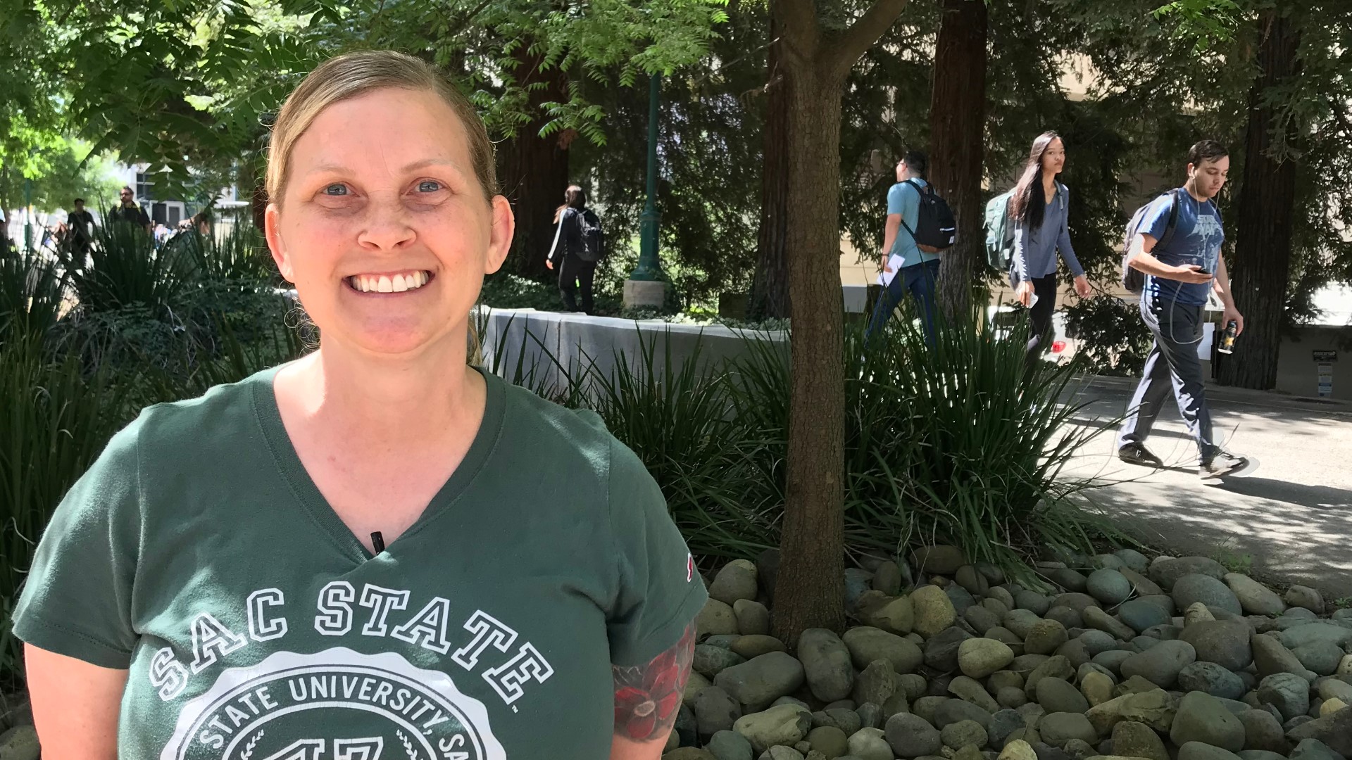She taught herself to read while in prison, got her GED, and eventually started classes in community college. Now, in just two weeks, she'll graduate from Sacramento State with a degree in social work, and she says it was education that saved her.