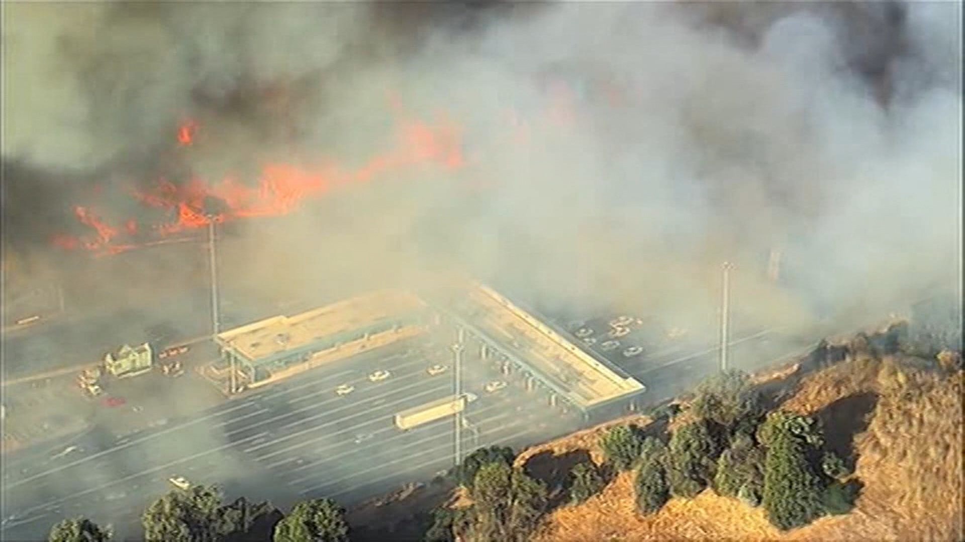 Carquinez Bridge, I-80 reopening after blaze threatens freeway, forces evacuation at CSU Maritime.