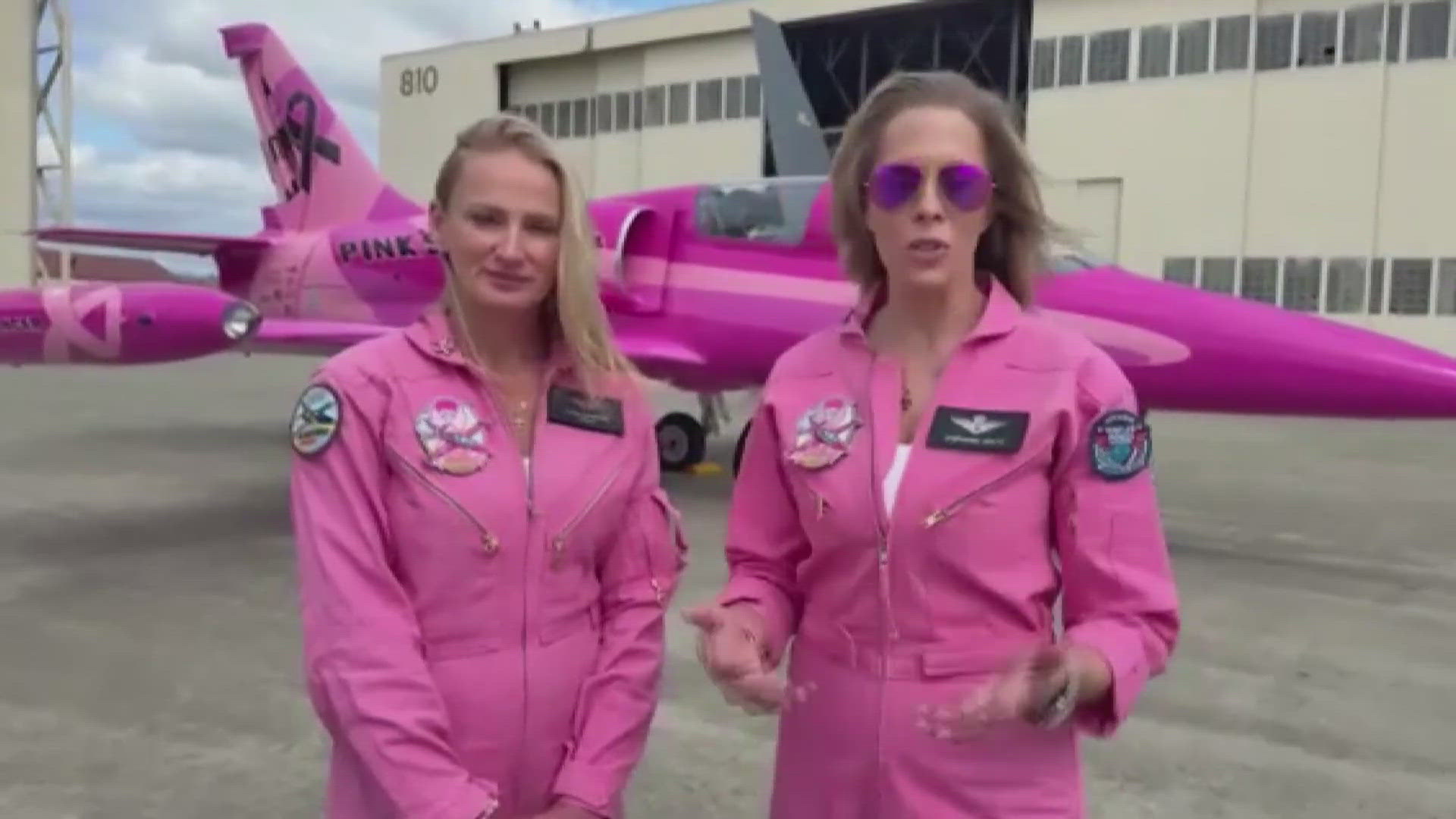 All-women Pink Jet crew showcases mission at Travis Air Force Base