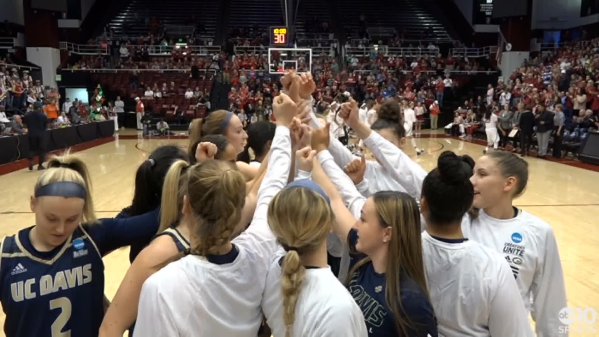 The UC Davis Aggies season comes to an end in the First Round of the Women's NCAA Tournament after a 79-54 loss to No. 6 Stanford