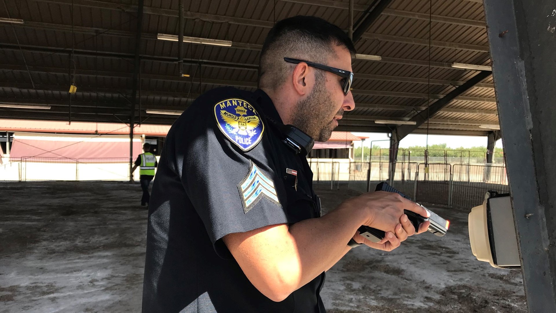 All week long, Manteca police officers have been going through an active shooter training at the BE.Tech High School campus.