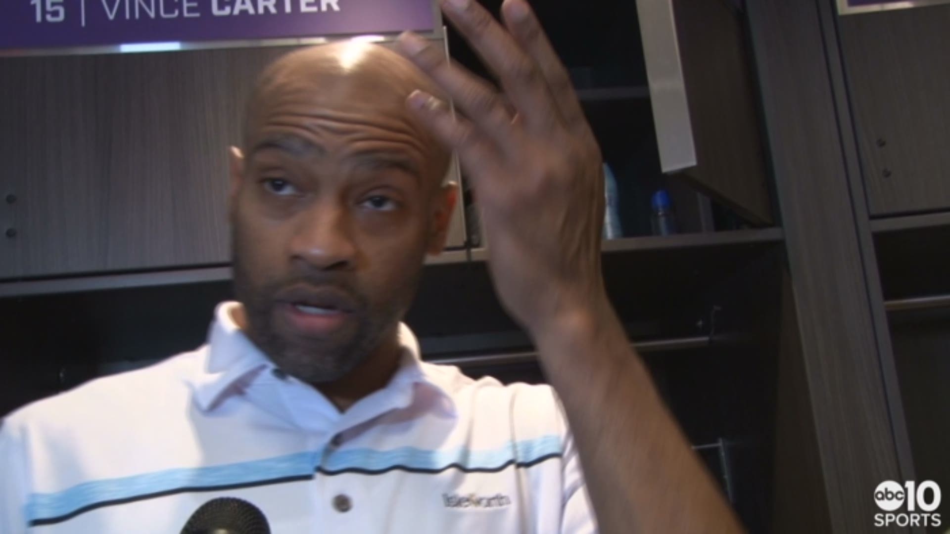Kings forward Vince Carter talks about his upcoming youth discussion panel with teammates in wake of the police shooting death of Stephon Clark and the unusual week it has been amid protests outside of the Golden 1 Center. He also weighs in on Thursday's home loss against the Indiana Pacers.