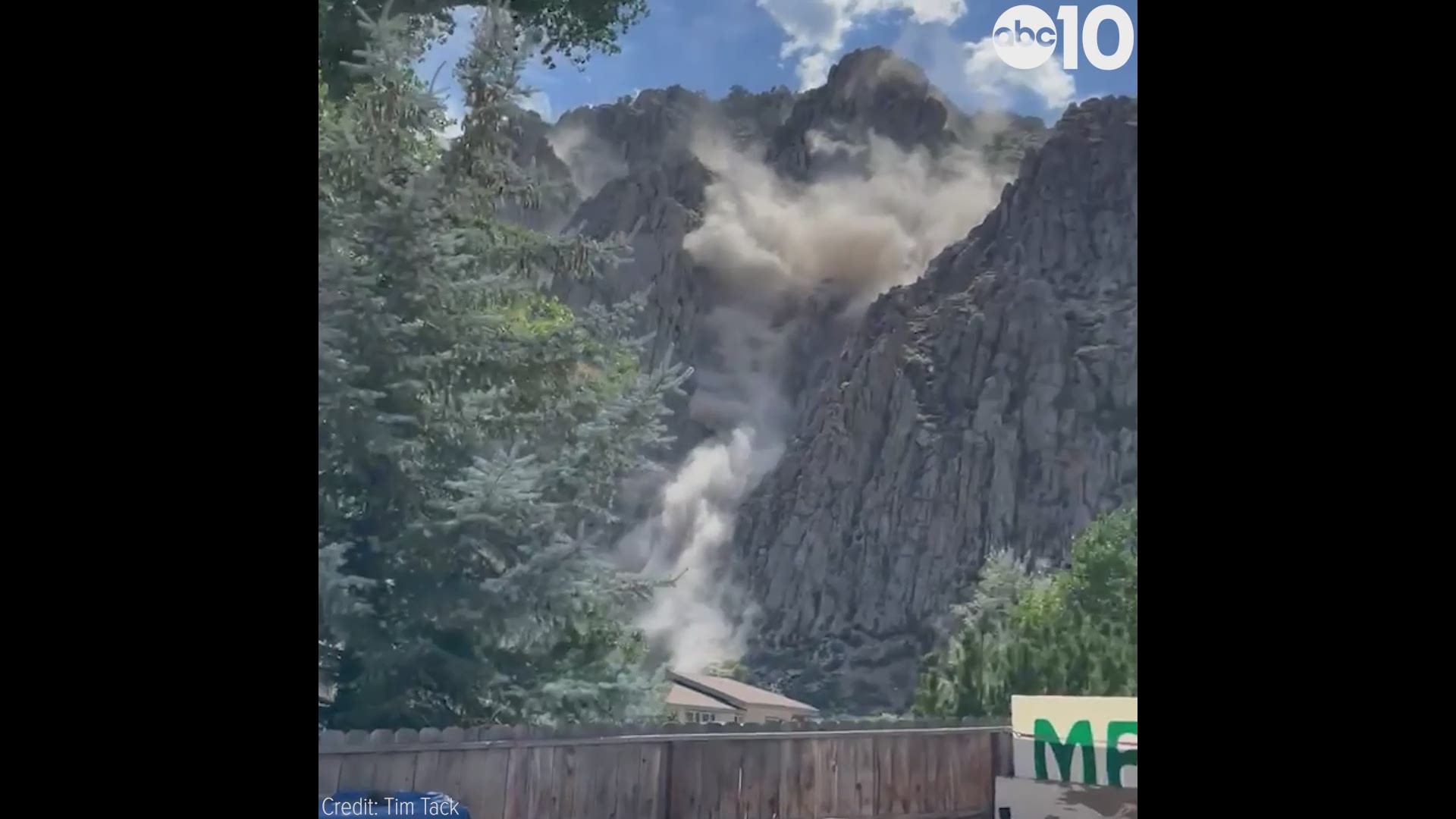 This video of a rock slide caused by earthquakes comes from a lodge just south of Topaz Lake Nevada.