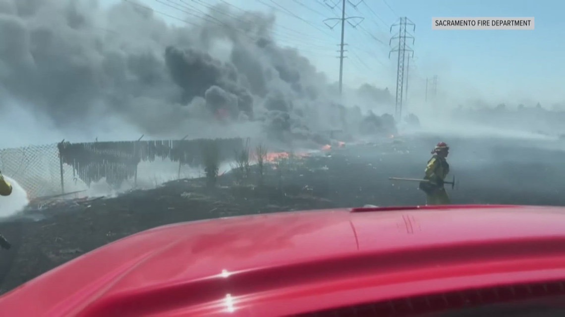 Red Flag fire risk escalates as Sacramento firefighters battle season’s toughest blaze