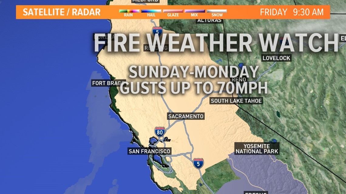 Sacramento weekend weather: Strong winds could equal fire ...