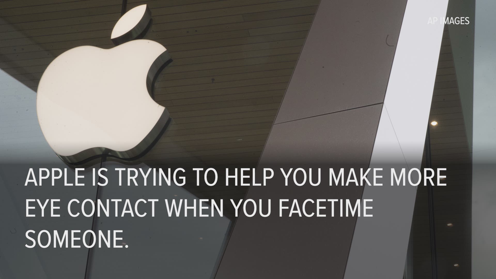 Apple is trying to help people make eye contact when they FaceTime someone.