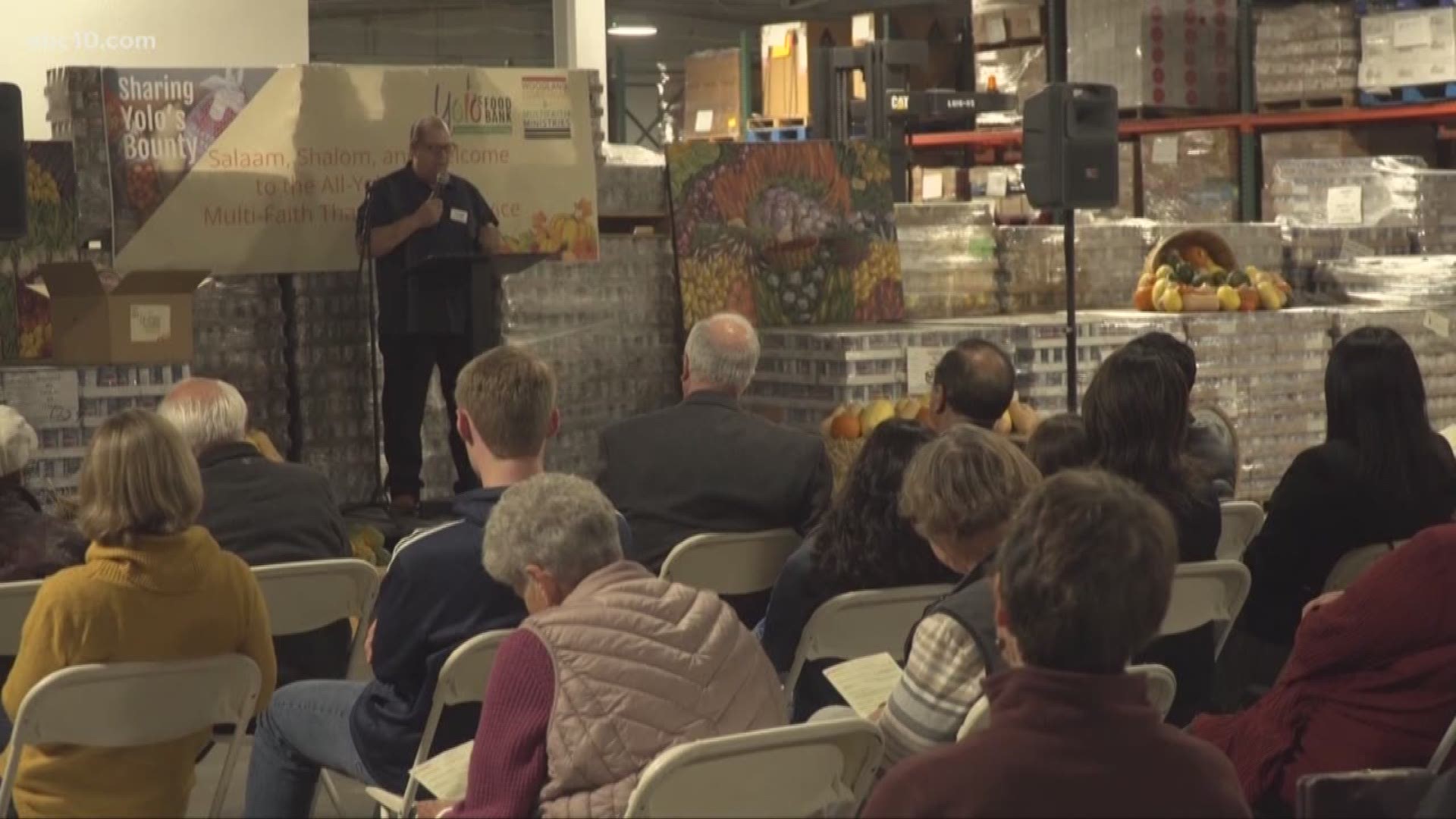 The first ever county wide multi-faith non-denominational service was held at the Yolo Food Bank on Sunday.