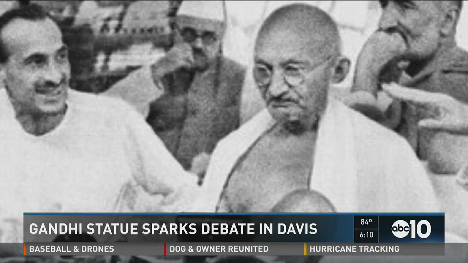 A proposed statue of Gandhi for a Davis park has sparked controversy. (September 1, 2016)