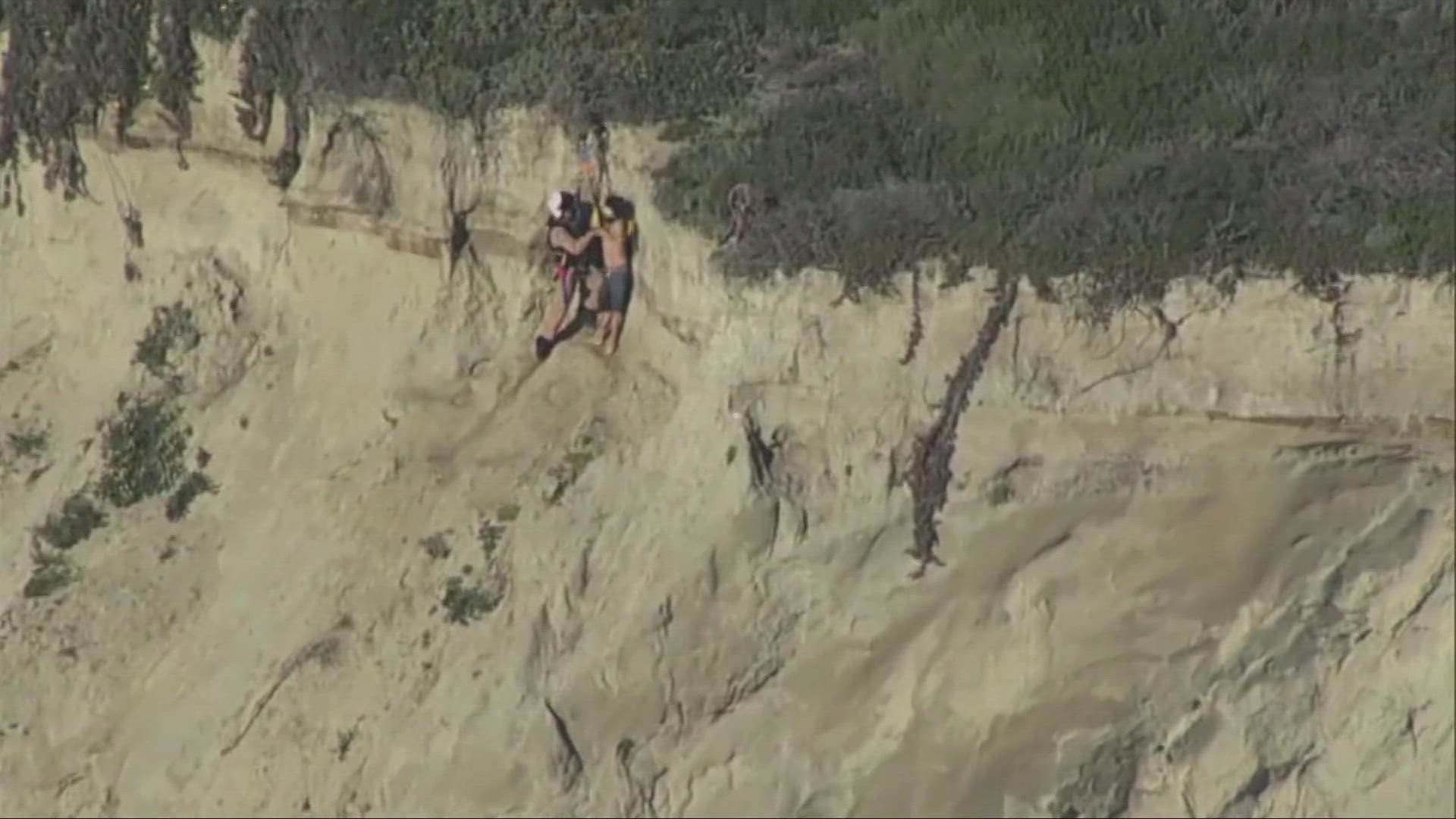 Authorities pull off a daring rescue in Daly City, saving a man from a 900-ft cliff. And, Philadelphia requiring students to mask at school again.