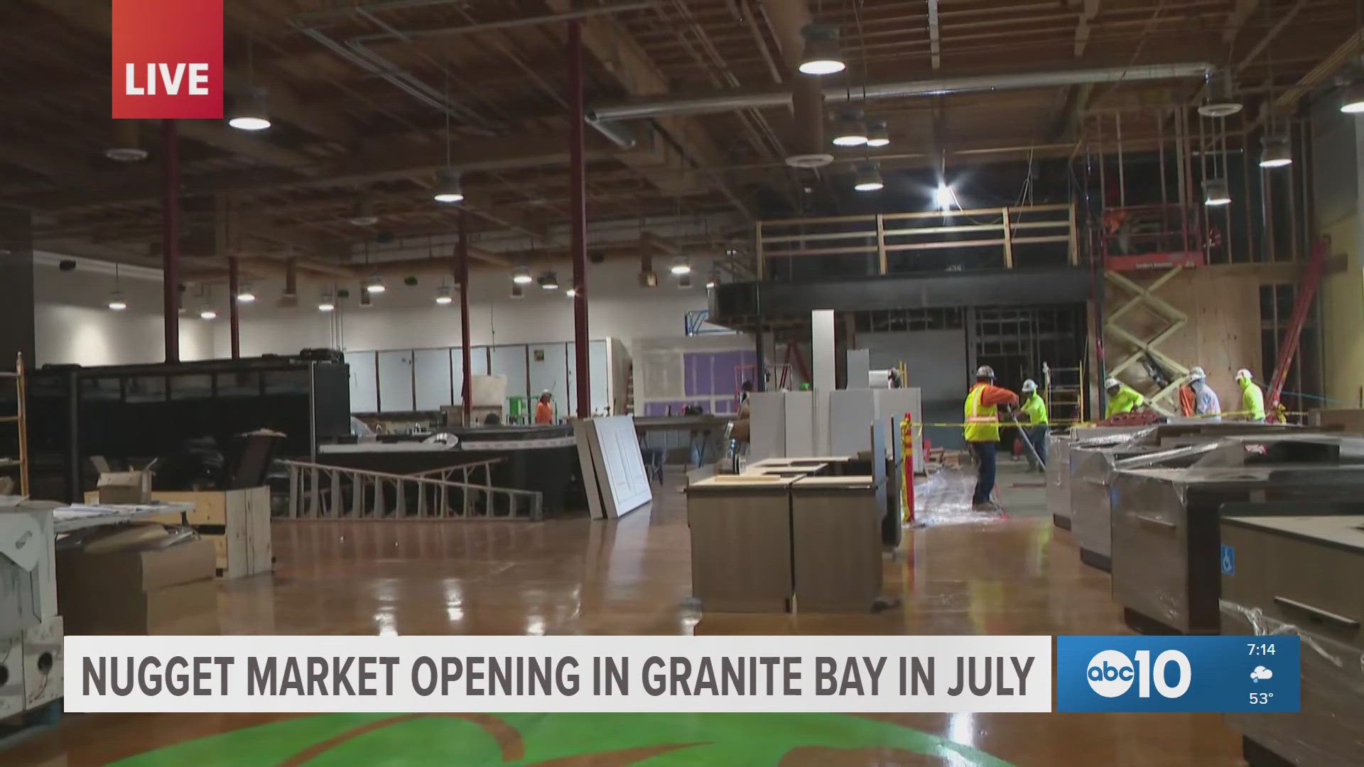 A new Nugget Market is coming to Granite Bay. ABC10's Kandace Redd gives us an inside look at the construction phase.