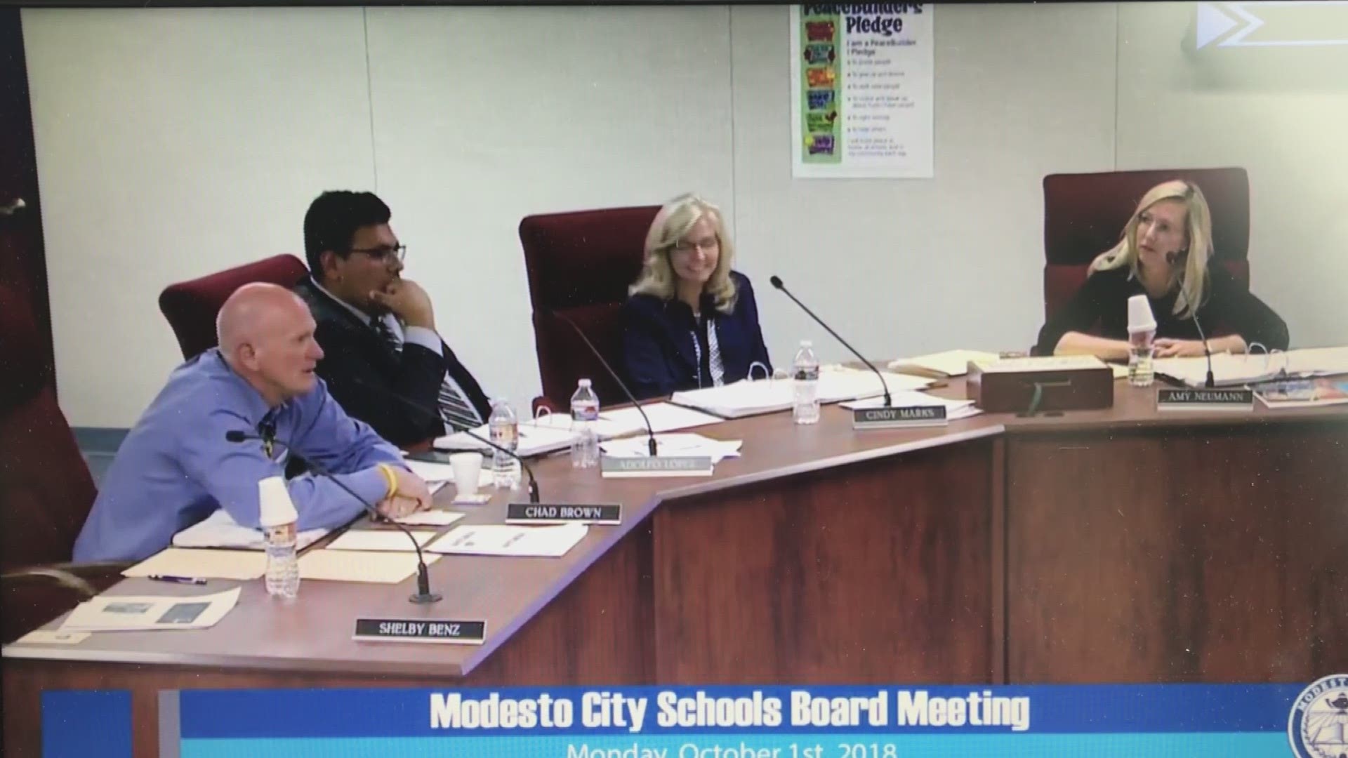 The Modesto City School Board is discussing rule changes for board members when speaking to the media.