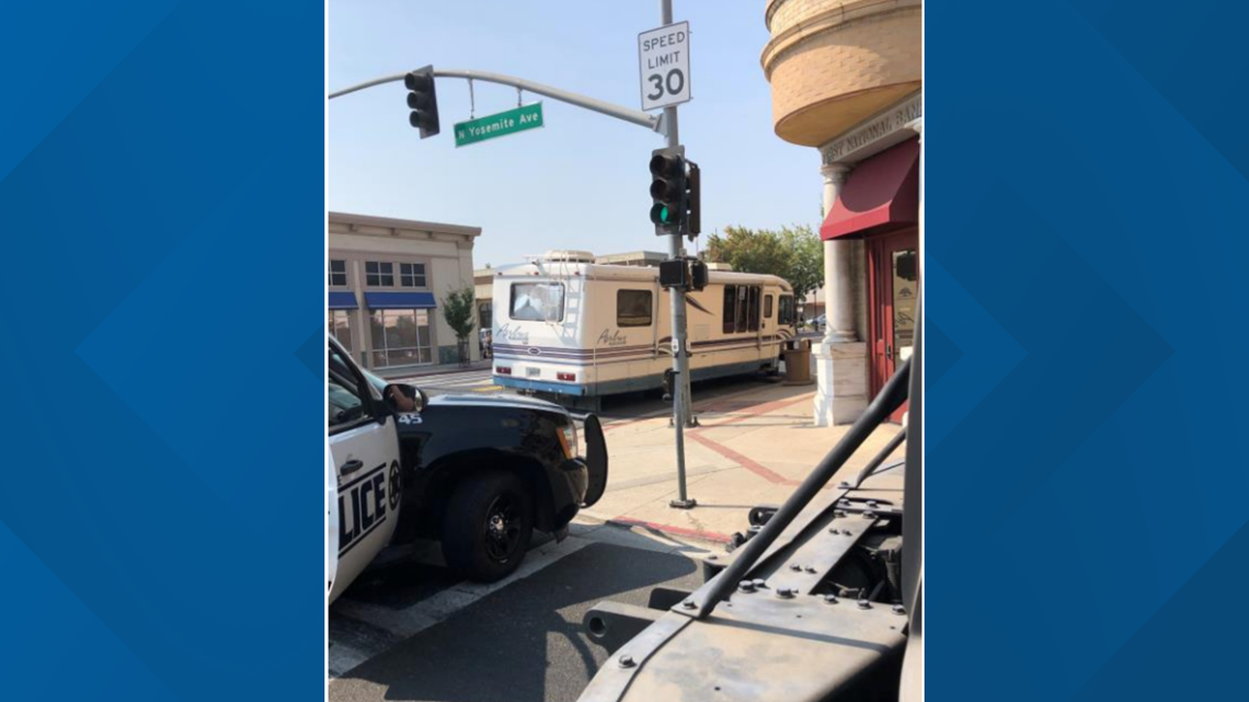 Oakdale police arrest armed man who drove RV recklessly downtown
