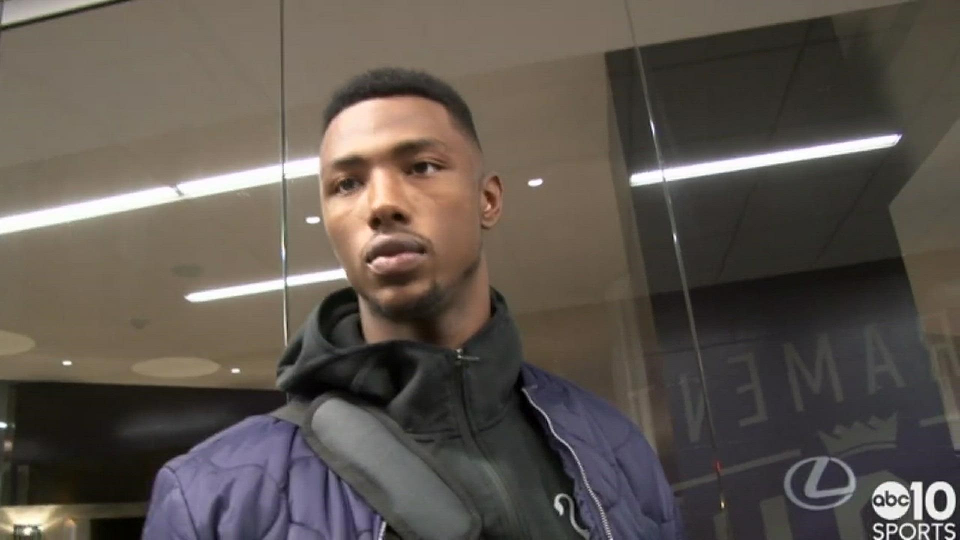 Kings rookie forward Harry Giles speaks to ABC10's Sean Cunningham about the team's decision to hold him out of action for the remainder of the season to allow him to continue to develop with the focus to return in July for NBA Summer League.