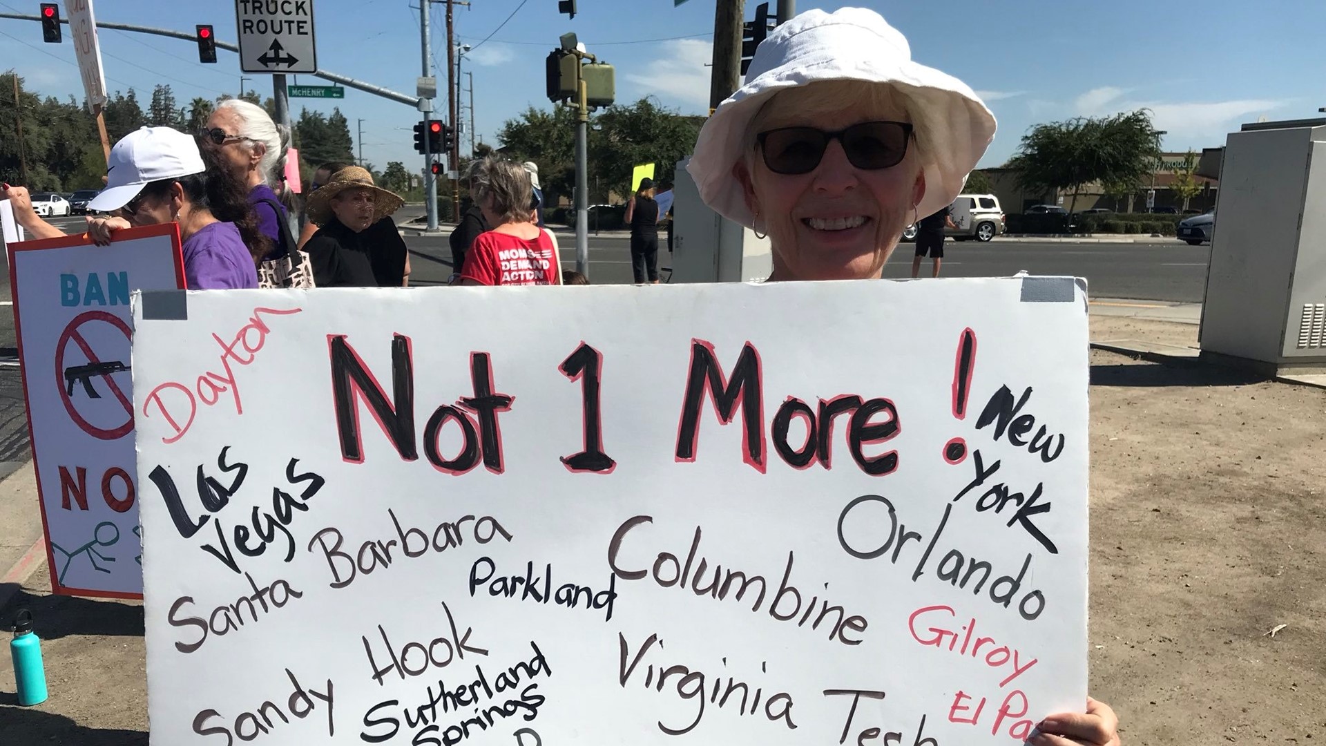 As lawmakers consider a ban on assault weapons, thousands across the country joined a national rally to end gun violence following several mass shootings.