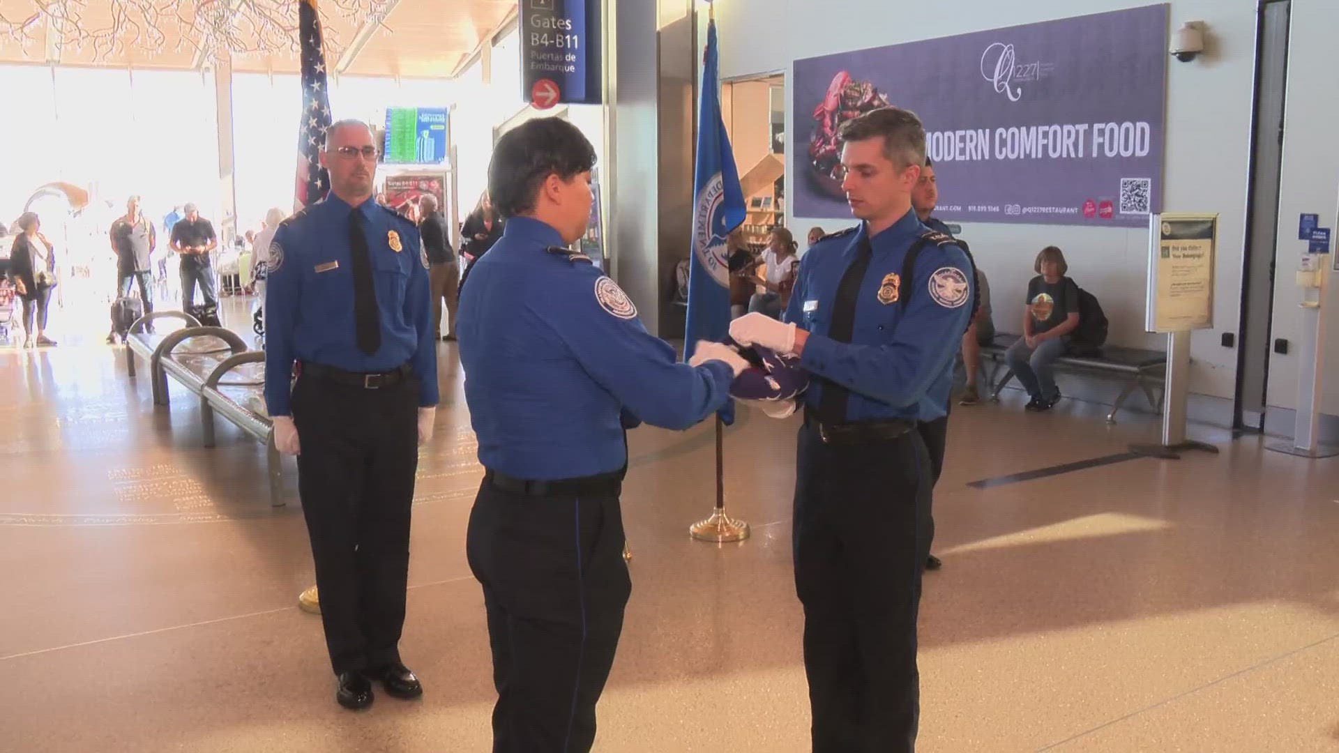 The nation mourns nearly 3,000 people killed during the 9/11 attacks. The Sacramento International Airport held a moment of silence to remember the lives lost.