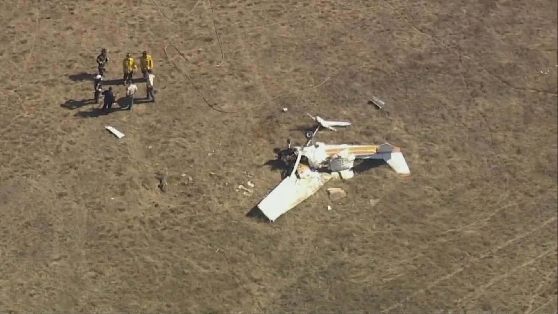 The city says the two planes crashed while landing at the Watsonville Municipal Airport.