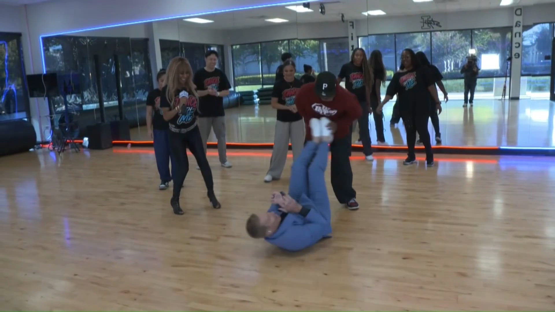 ABC10's Mark S. Allen feeling the grove at Step 1 Dance and Fitness ...