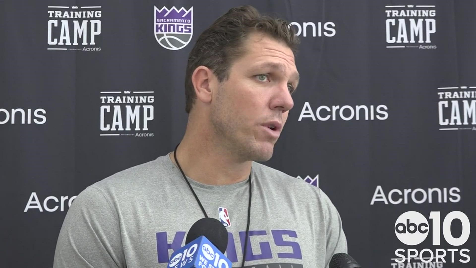 Sacramento Kings head coach Luke Walton on moving on from training camp, a 4-0 preseason schedule and turning the attention to Wednesday's season opener in Portland.