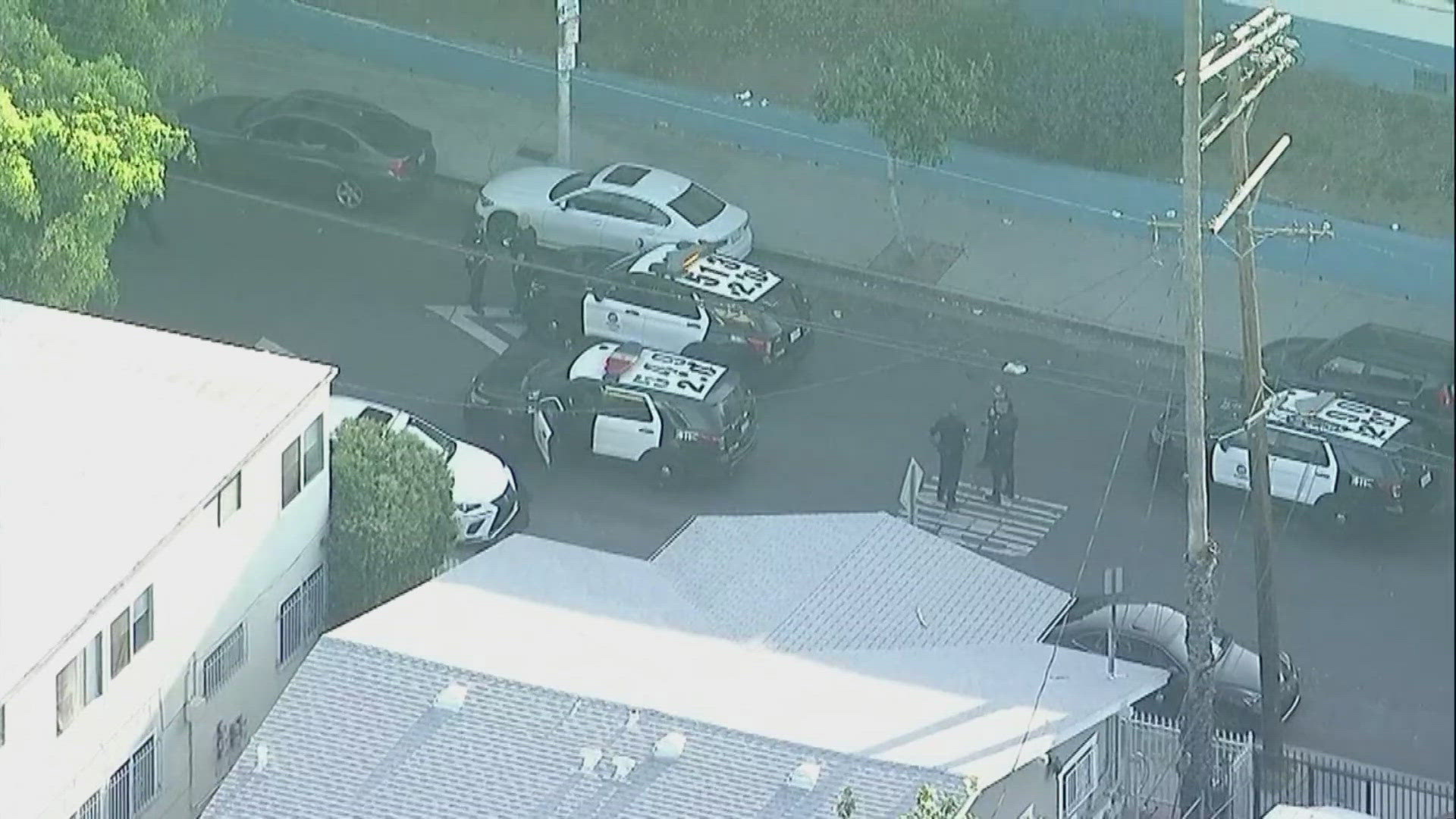 The mayor of a Southern California city says two women have been shot on a college campus and taken to the hospital.