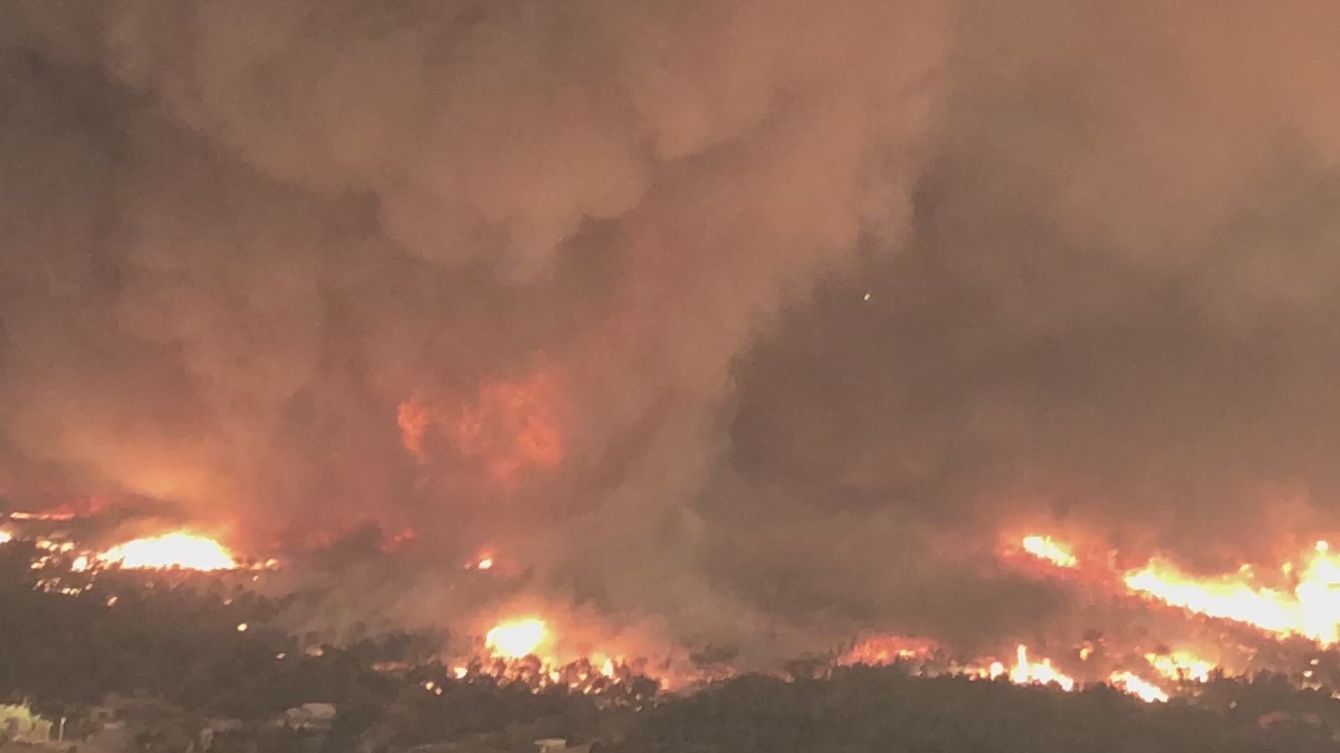 Cal Fire shows the Carr Fire firenado from different angle.
