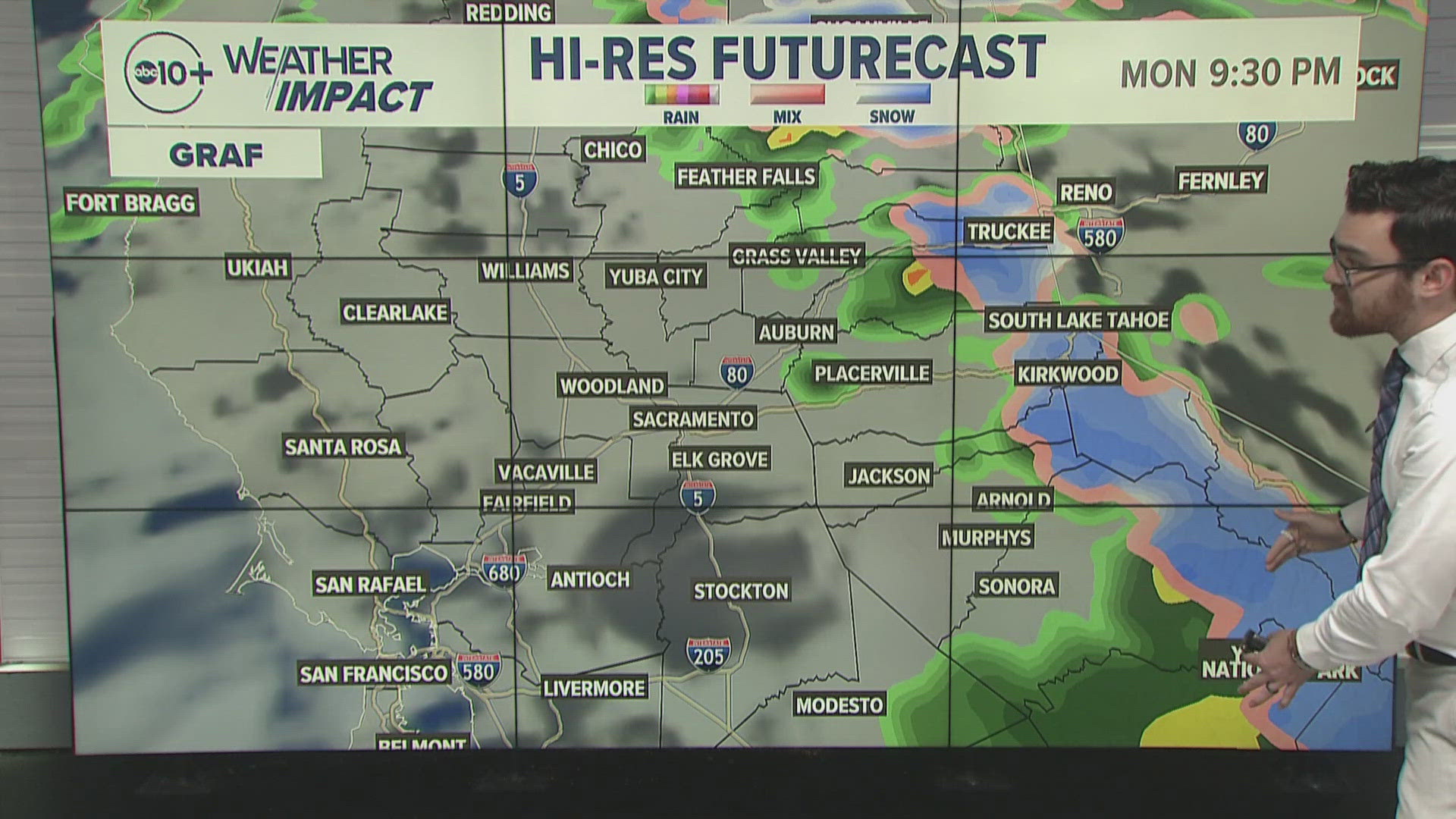 California Storm: Rain and snow expected into the evening hours | 3 p.m. update