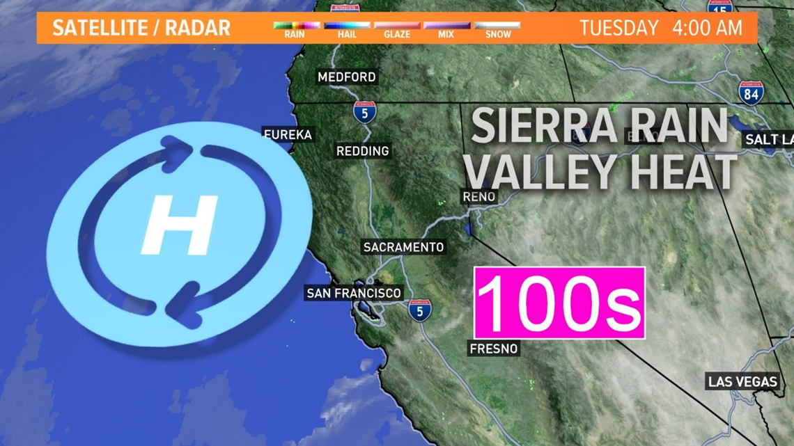 Spate of 100degree days coming to Northern California