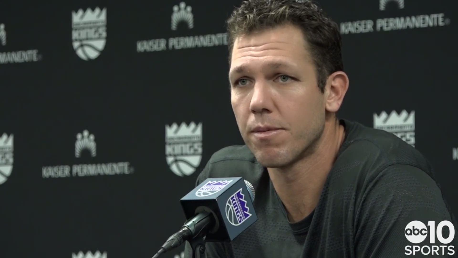 Sacramento Kings coach Luke Walton talks about getting Marvin Bagley III back before Wednesday's game against the Oklahoma City Thunder & bringing off the bench.
